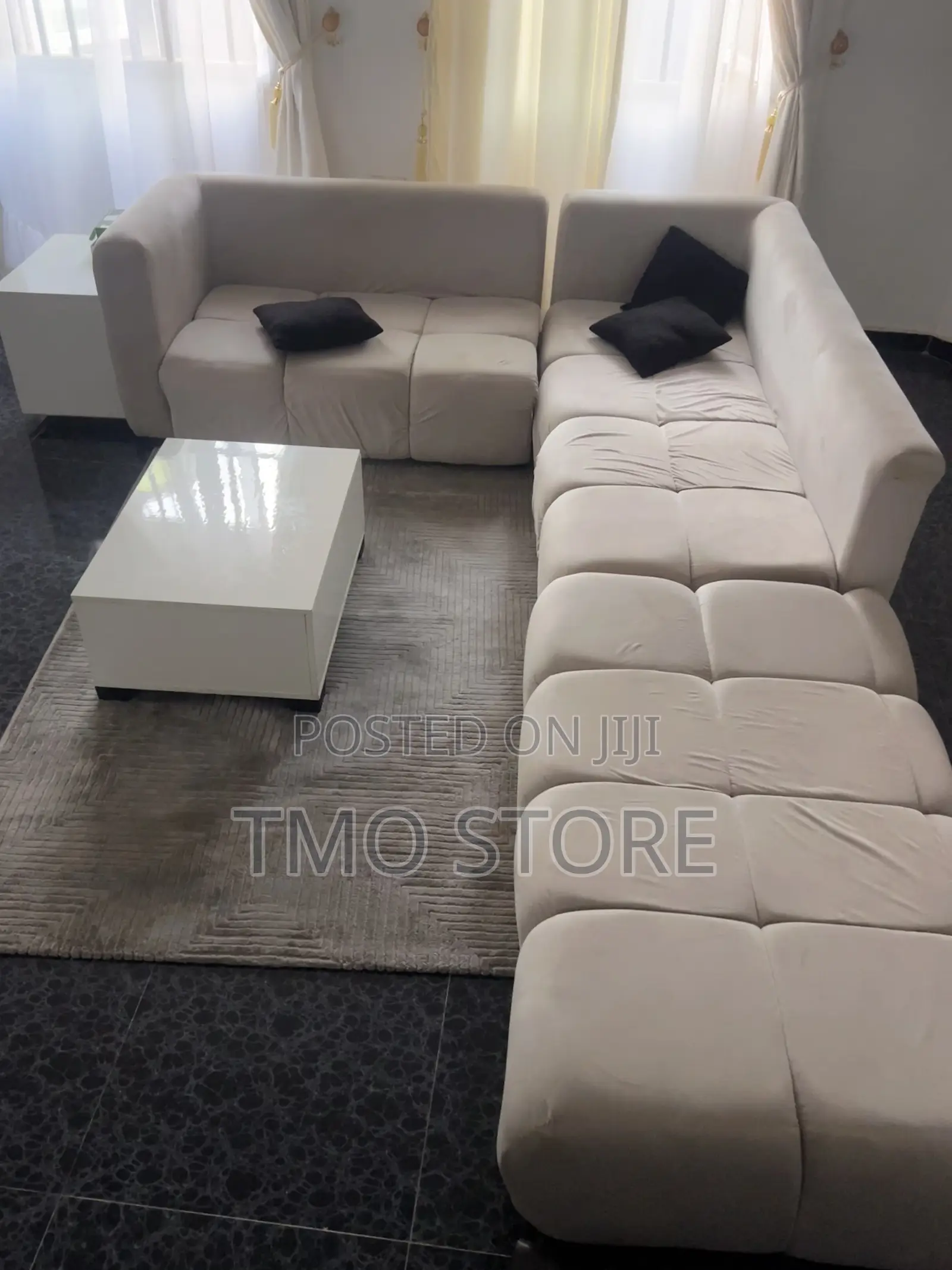 Complete Chair Set, Sofa ,Center Table , Side Stool With3 Pillow