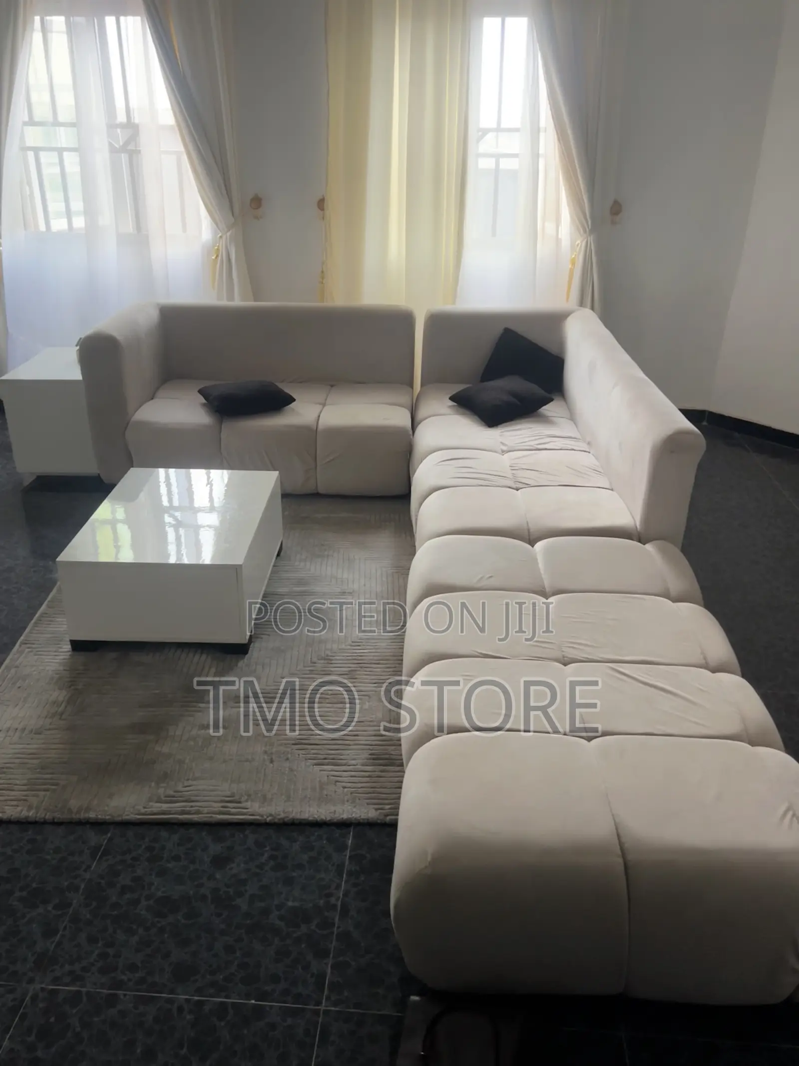 Complete Chair Set, Sofa ,Center Table , Side Stool With3 Pillow