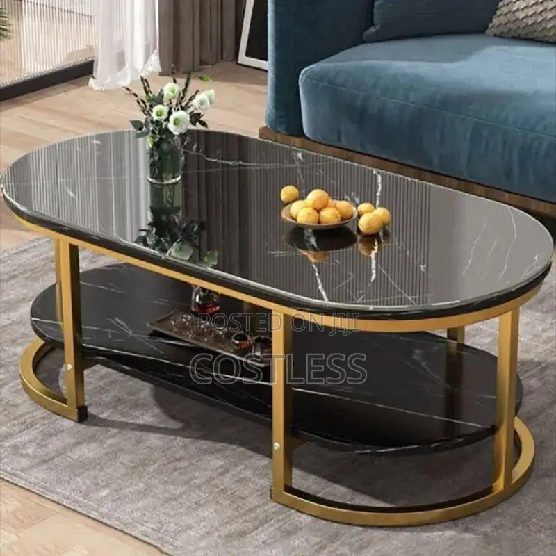 Oval-Shaped Nordic Center Table