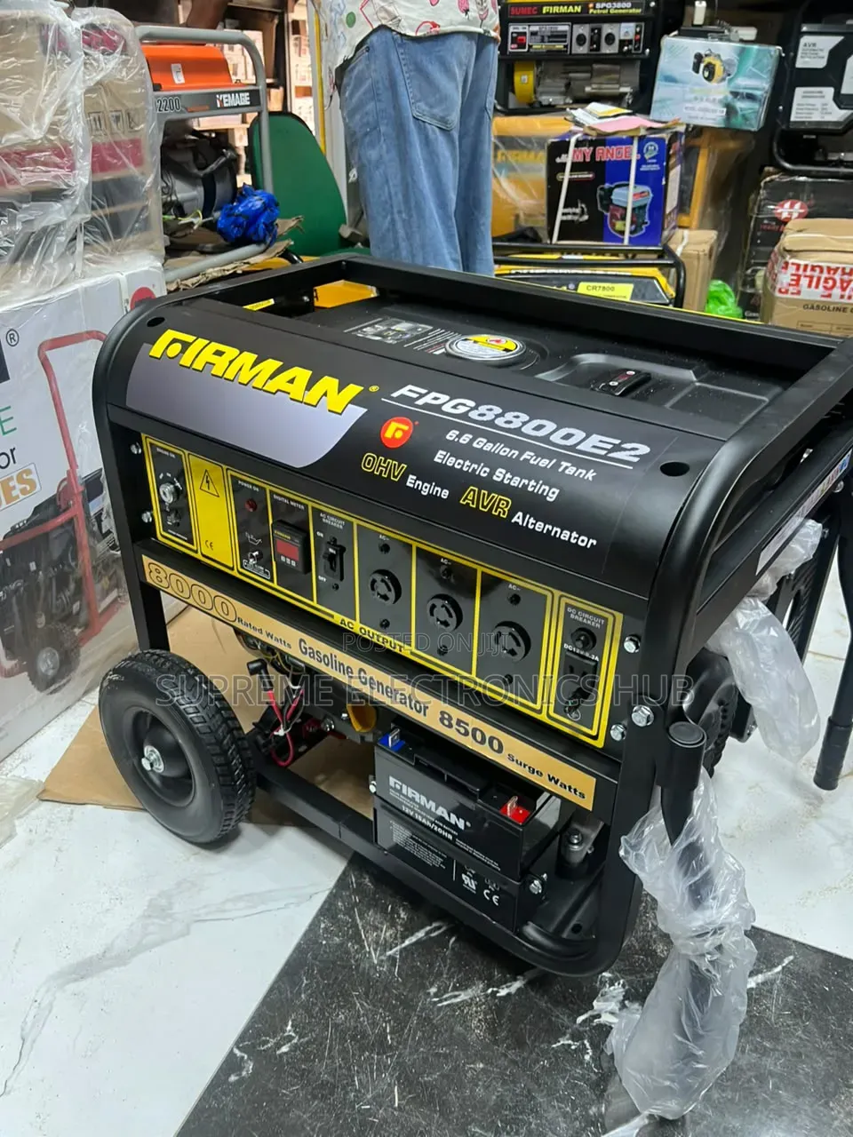 New Firman Model Fpg8800e2 8/8.5kva Petrol Generator [Firman Black]