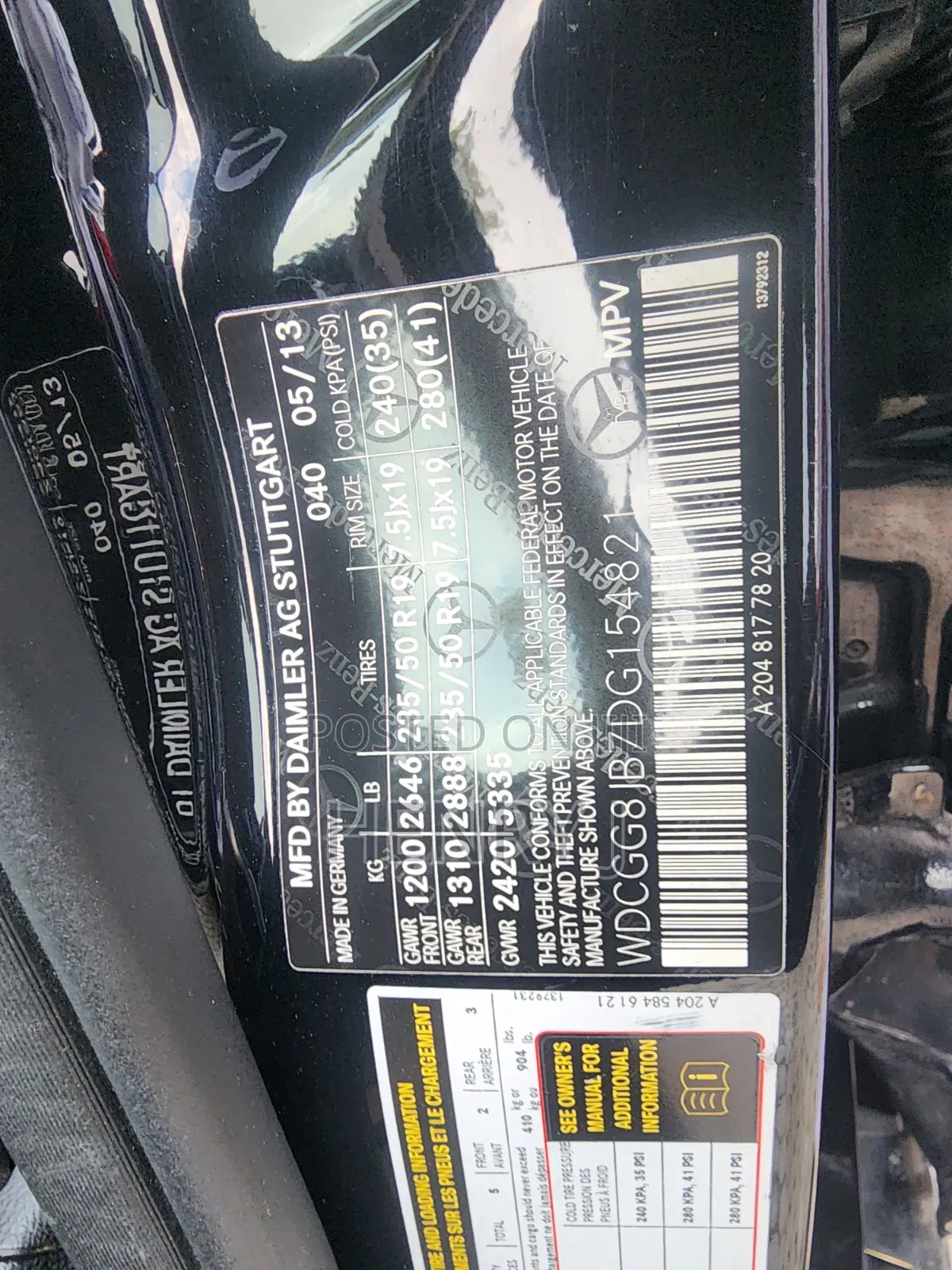 Mercedes-Benz GLK-Class 2014 Black