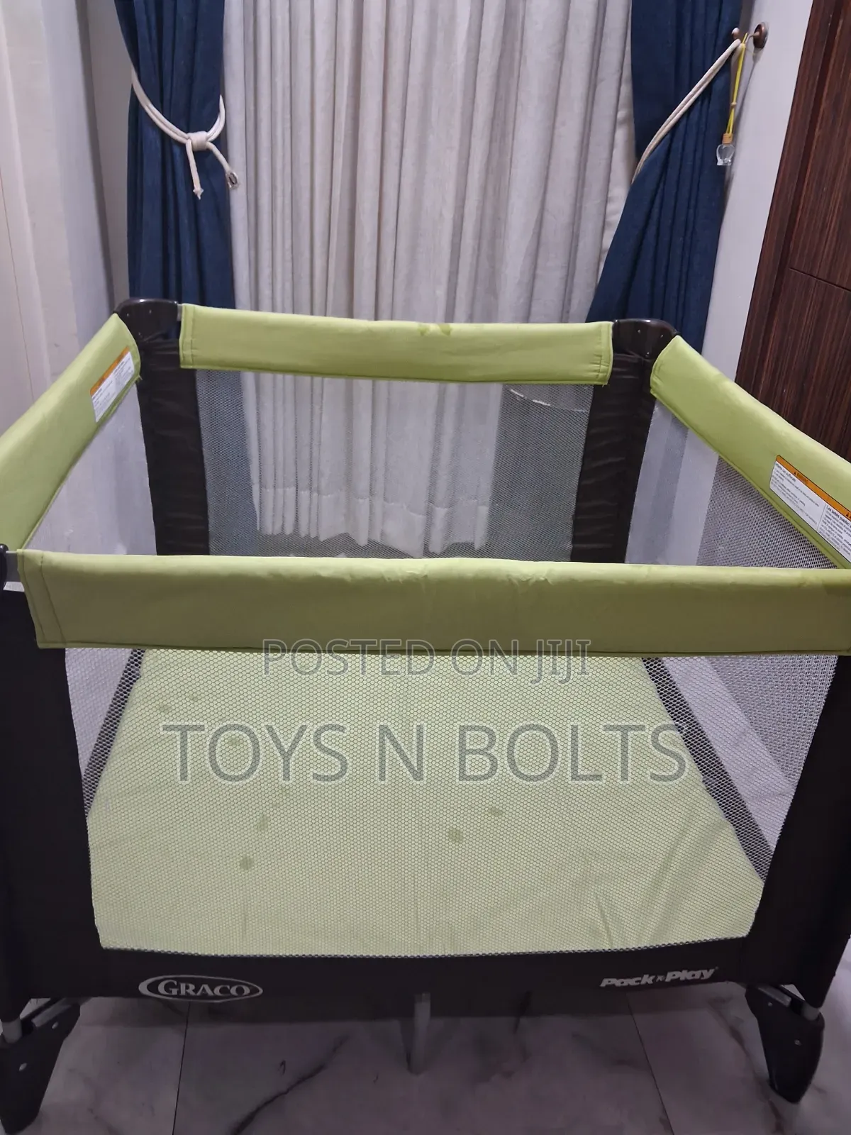 Graco Big Size Baby Cot Play Pen Green