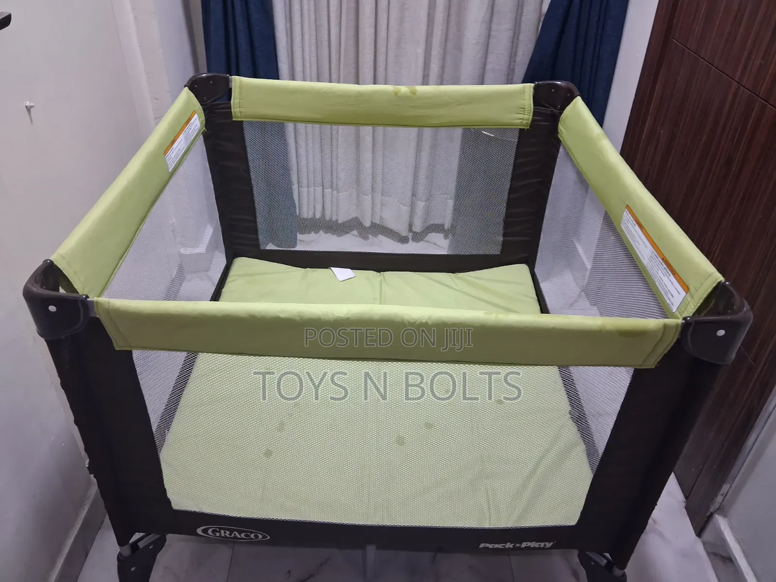 Graco Big Size Baby Cot Play Pen Green