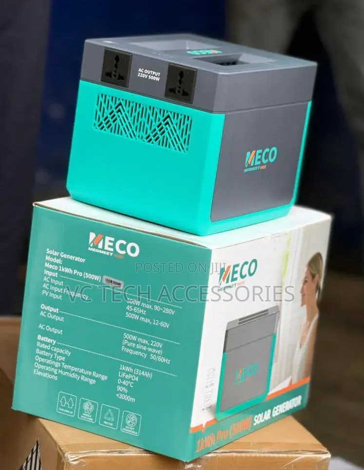 Meco 1kwh Pro 500w Solar Generator Available With 300w Solar Panel