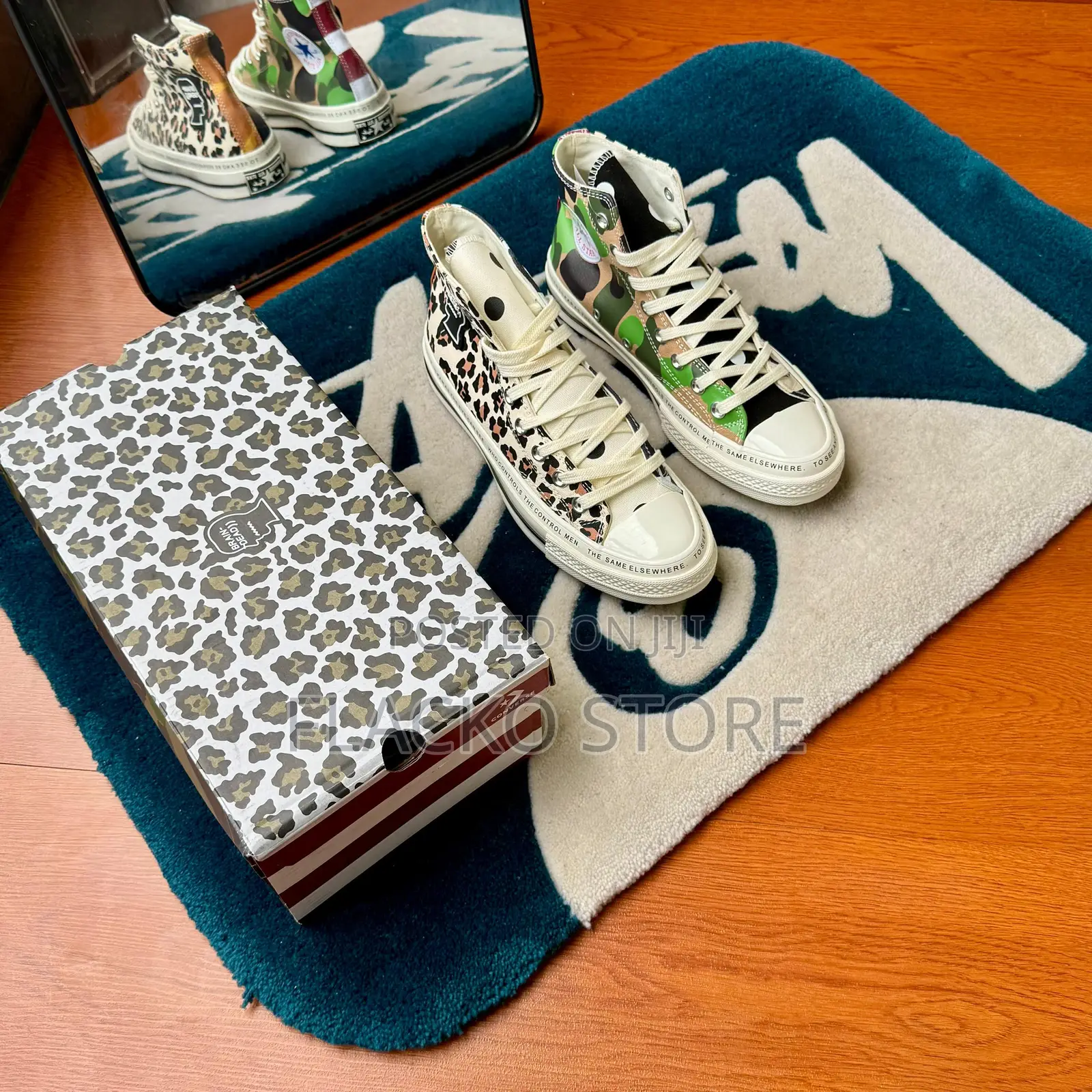 Original Brain Dead Converse Chuck Taylor All Star 70 Plus Hi Sneakers