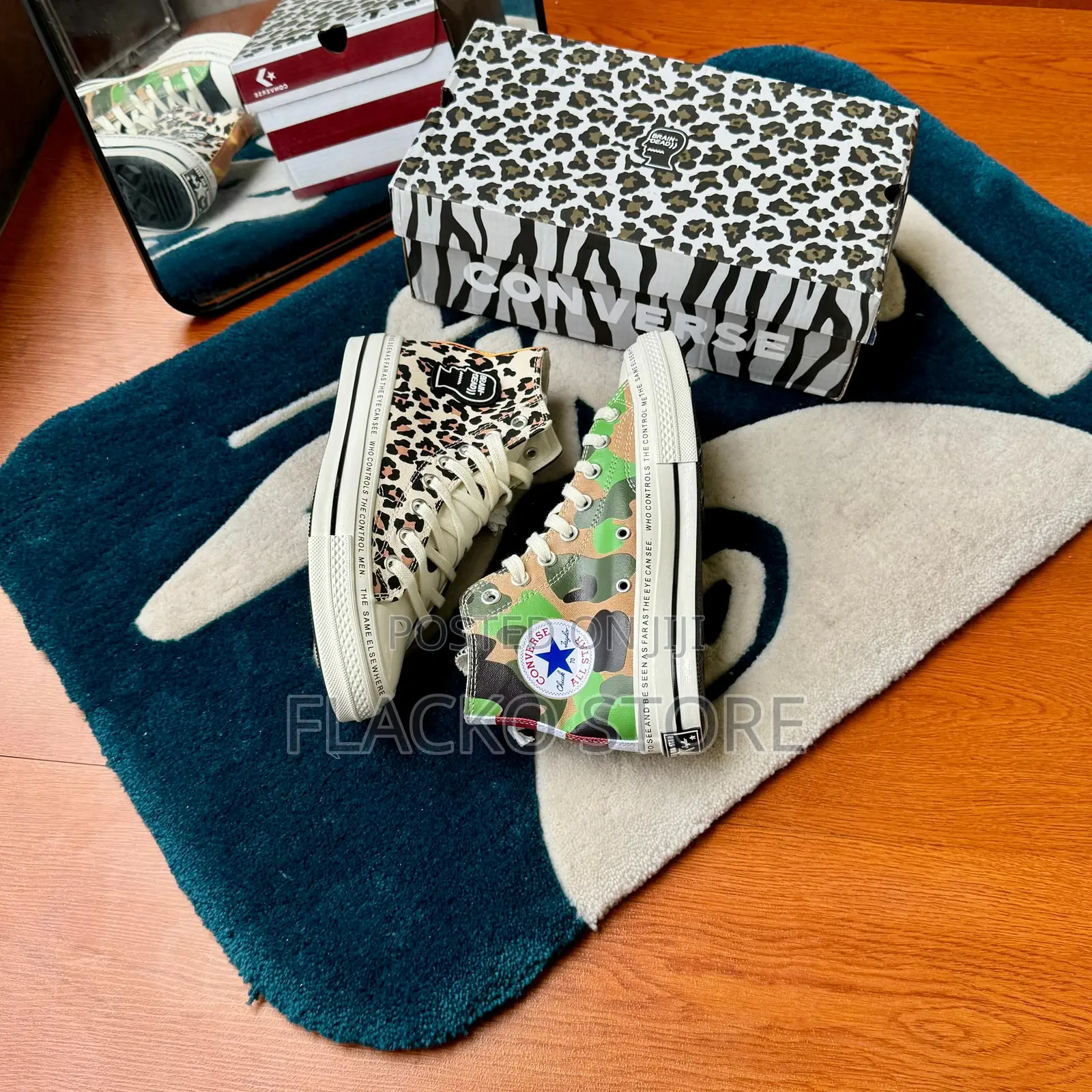 Original Brain Dead Converse Chuck Taylor All Star 70 Plus Hi Sneakers