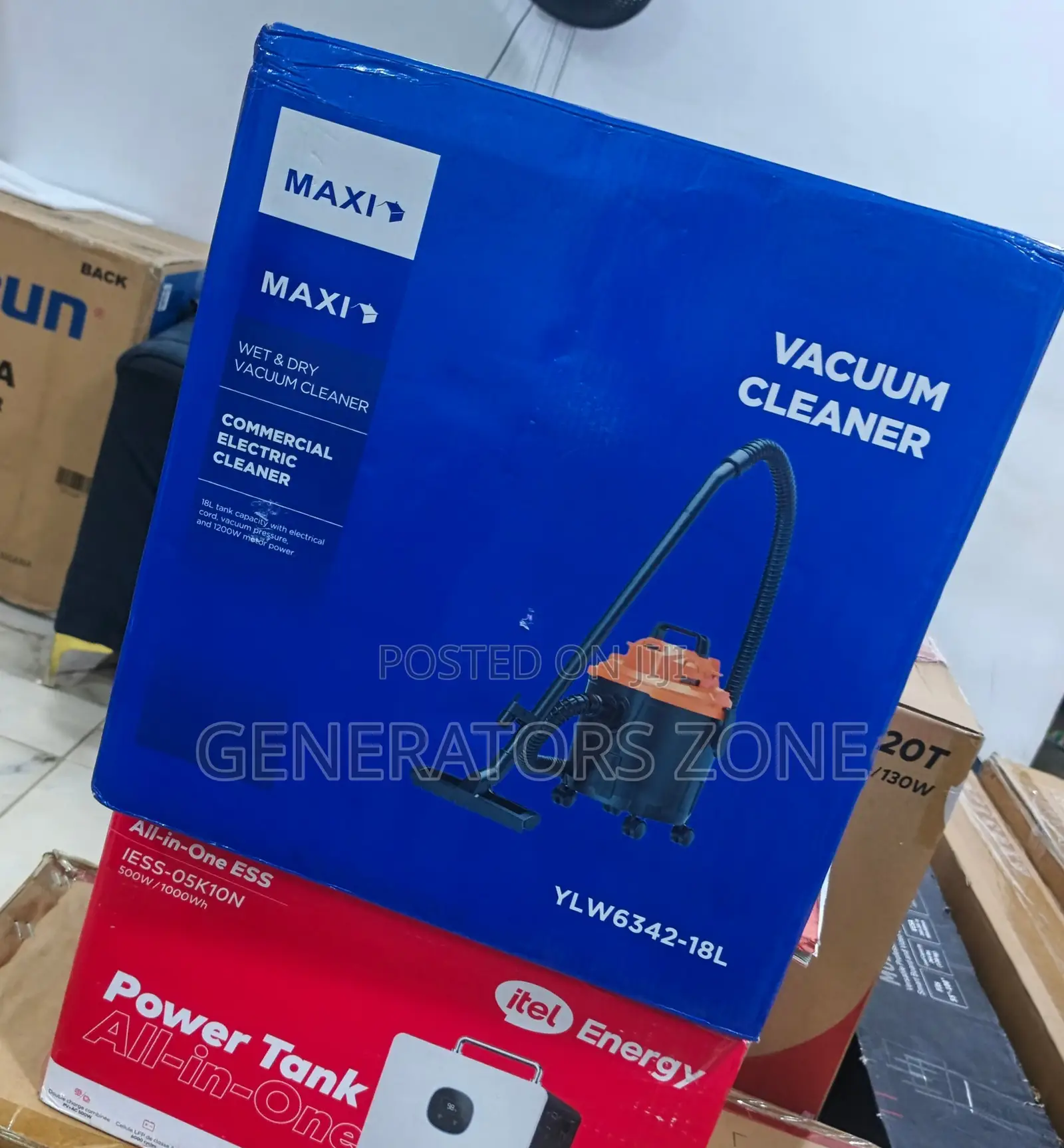 Maxi Wet Dry Vacuum Cleaner 1200w 18l Ylw6342-18l