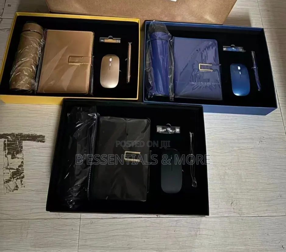 5 in 1 Corporate Gift Set With Mouse Flash Drive