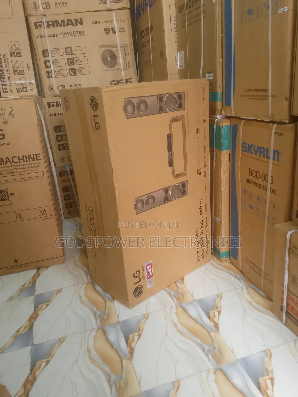 1250 W Lg Subwoofer DVD Home Theater System