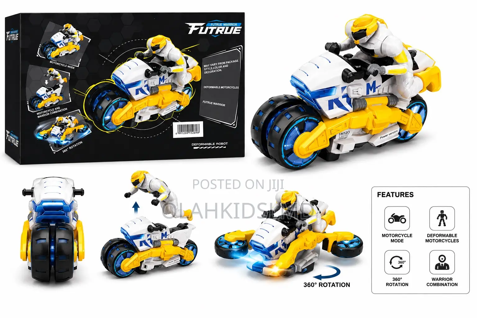 Futrue Warrior Transforming Rc Motorcycle Robot – Deformable Toy