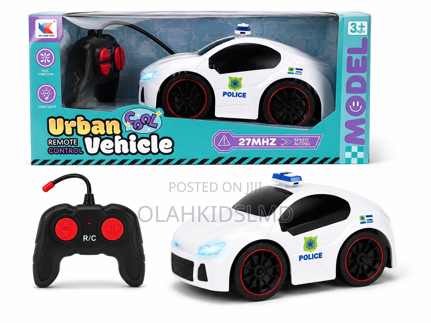 Urban Vehicle Police Car – Wired Remote Control With Lights
