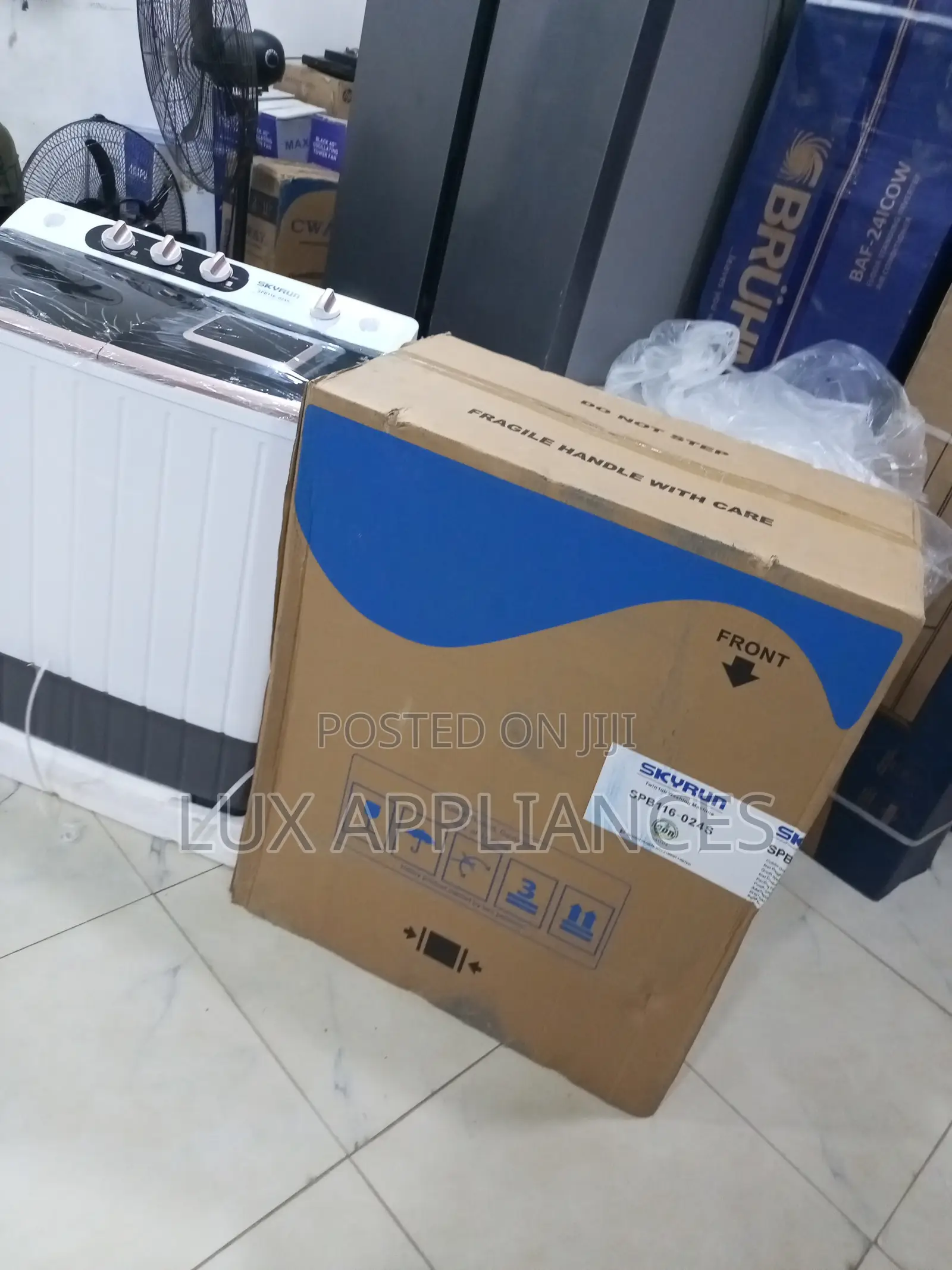 Skyrun Twin Tub Washer 11kg Grey and White