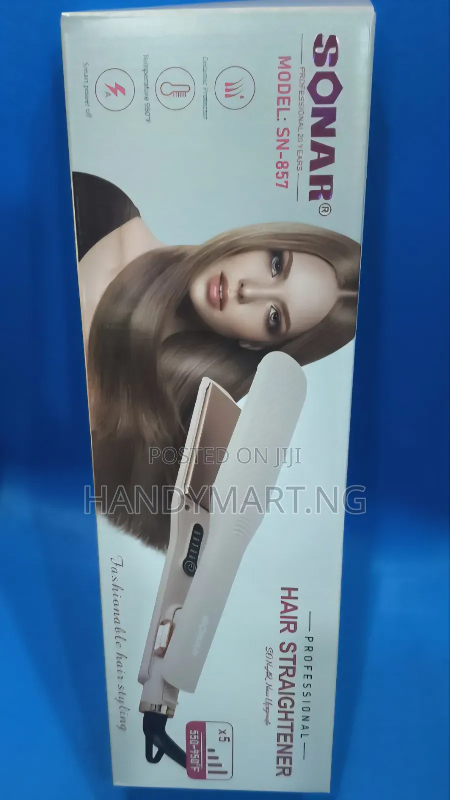 Sonar Professional Hair Straightener (Model: Sn-857)