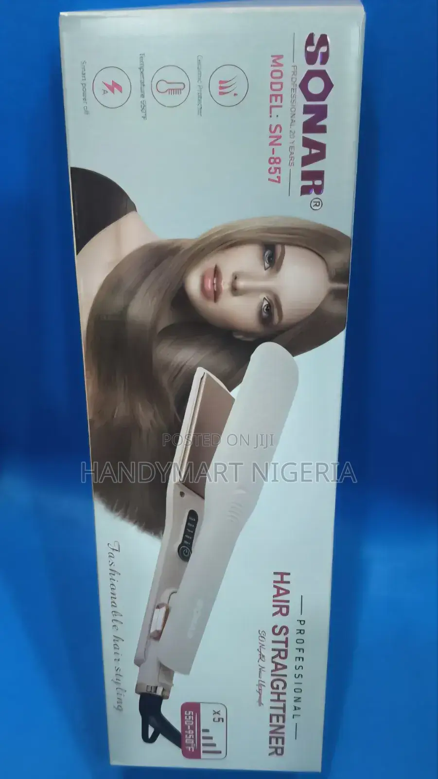 Sonar Professional Hair Straightener (Model: Sn-857)