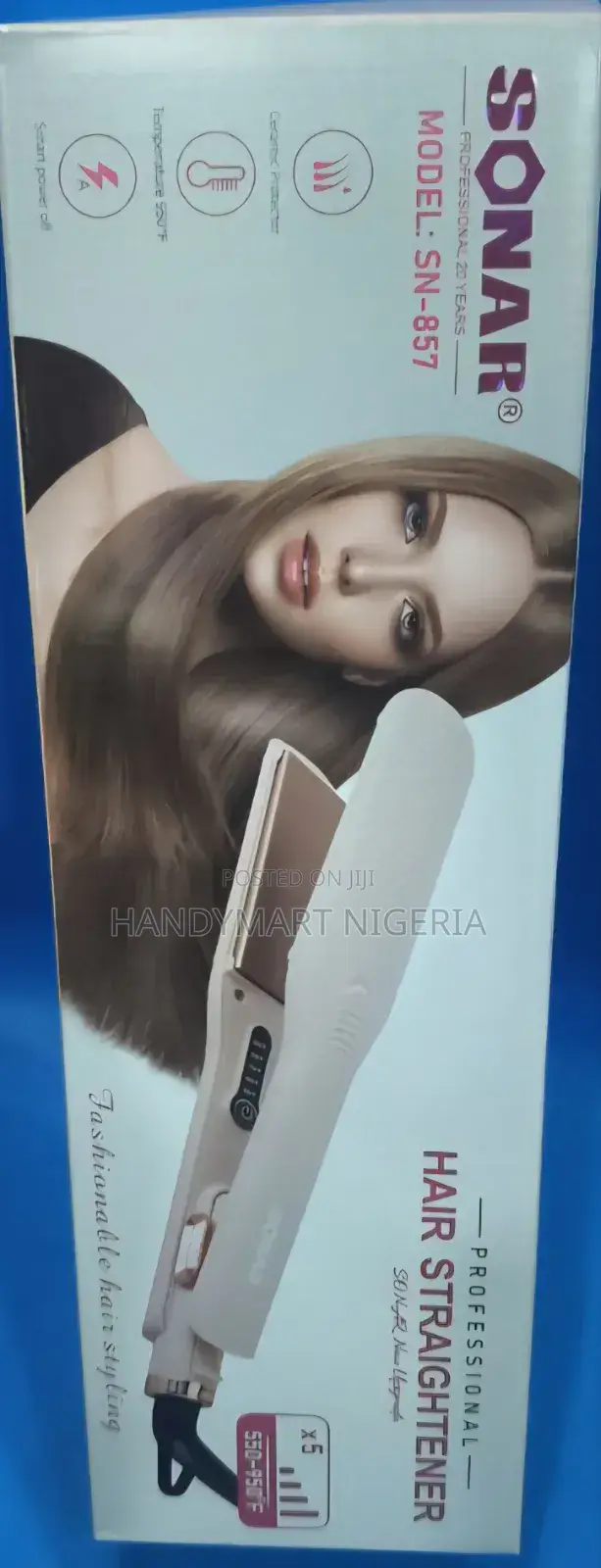 Sonar Professional Hair Straightener (Model: Sn-857)