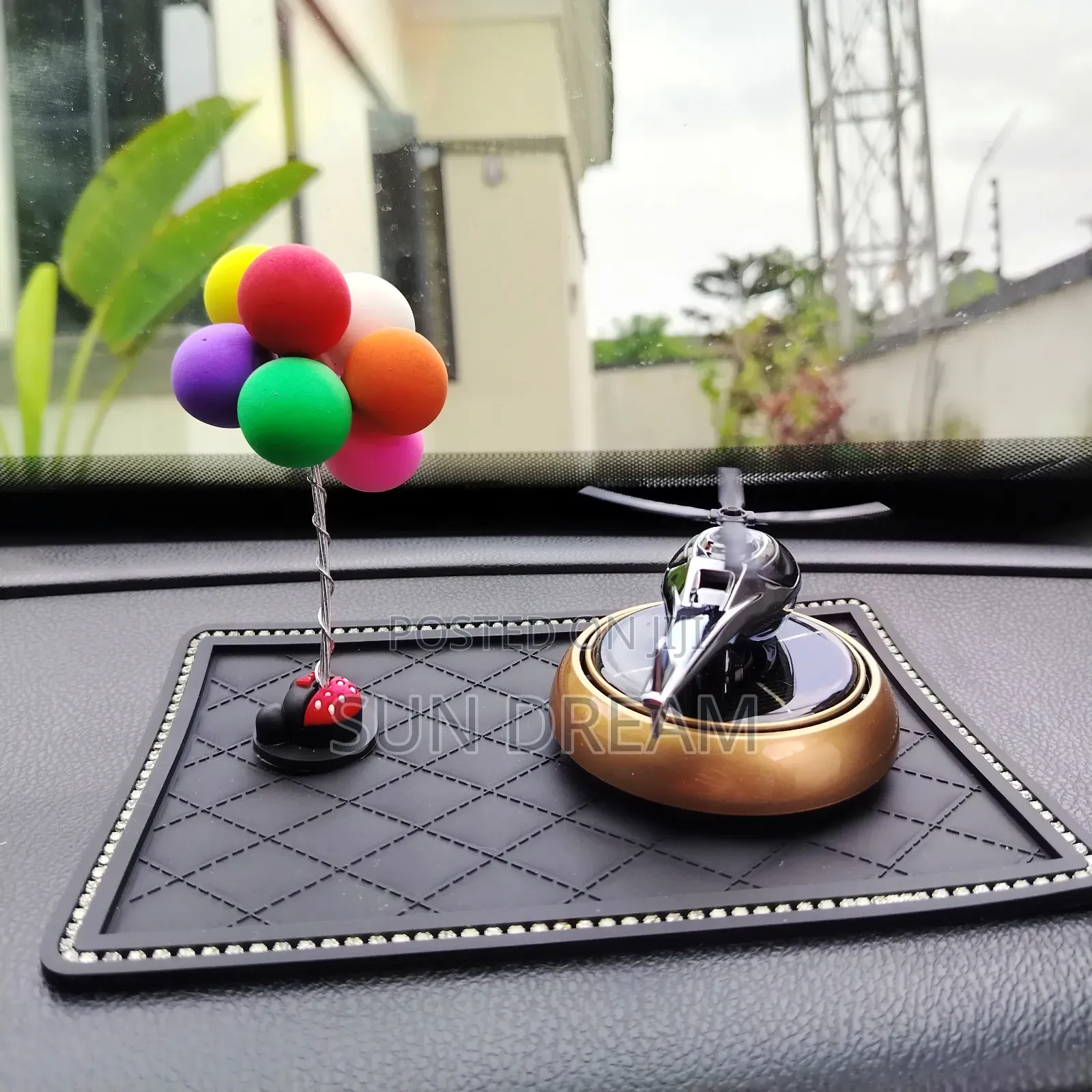 Car Ornaments Car Decoration Solar Energy Airplane Spin When Moving