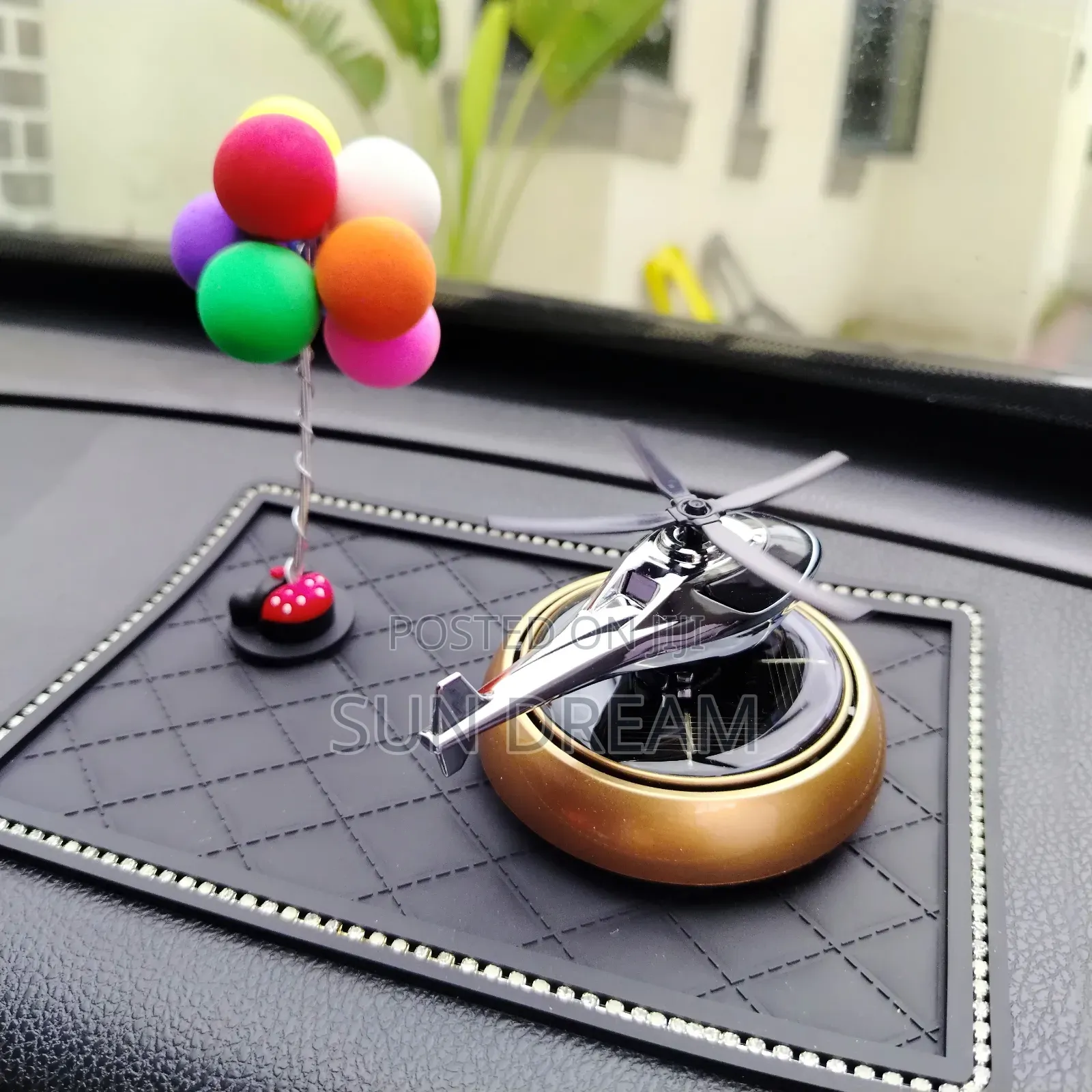 Car Ornaments Car Decoration Solar Energy Airplane Spin When Moving