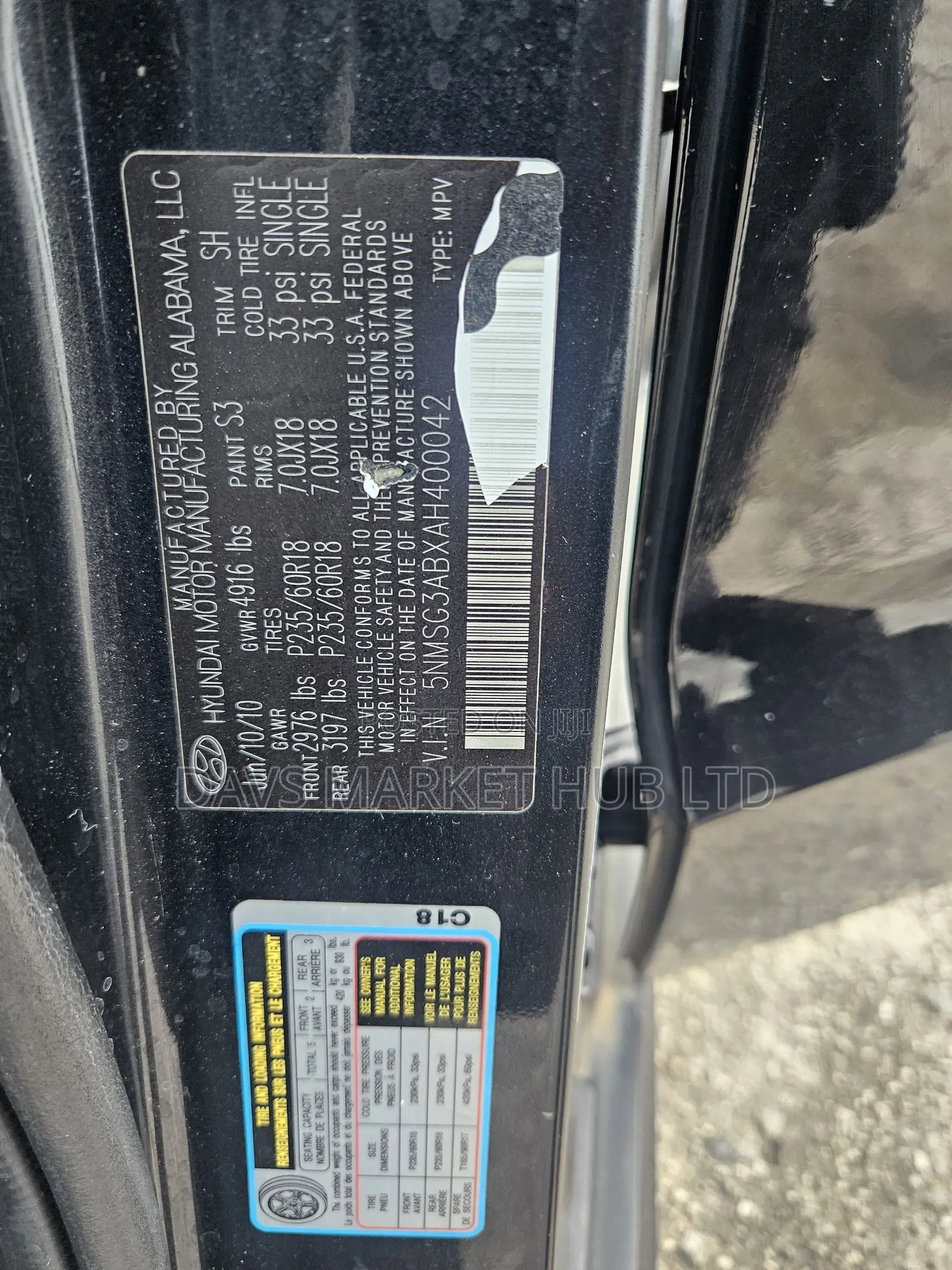 Hyundai Santa Fe 2011 Black