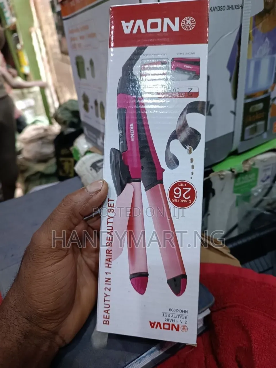 Nova Beauty 2 in 1 Hair Beauty Set (Model NHC-2009).