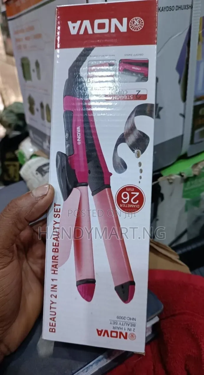 Nova Beauty 2 in 1 Hair Beauty Set (Model NHC-2009).