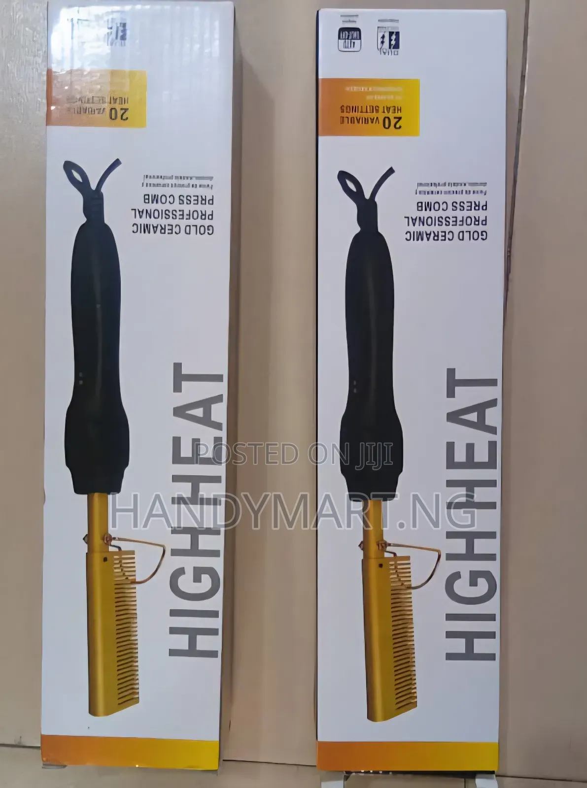 Gold Ceramic Professional Press (Hot) Comb