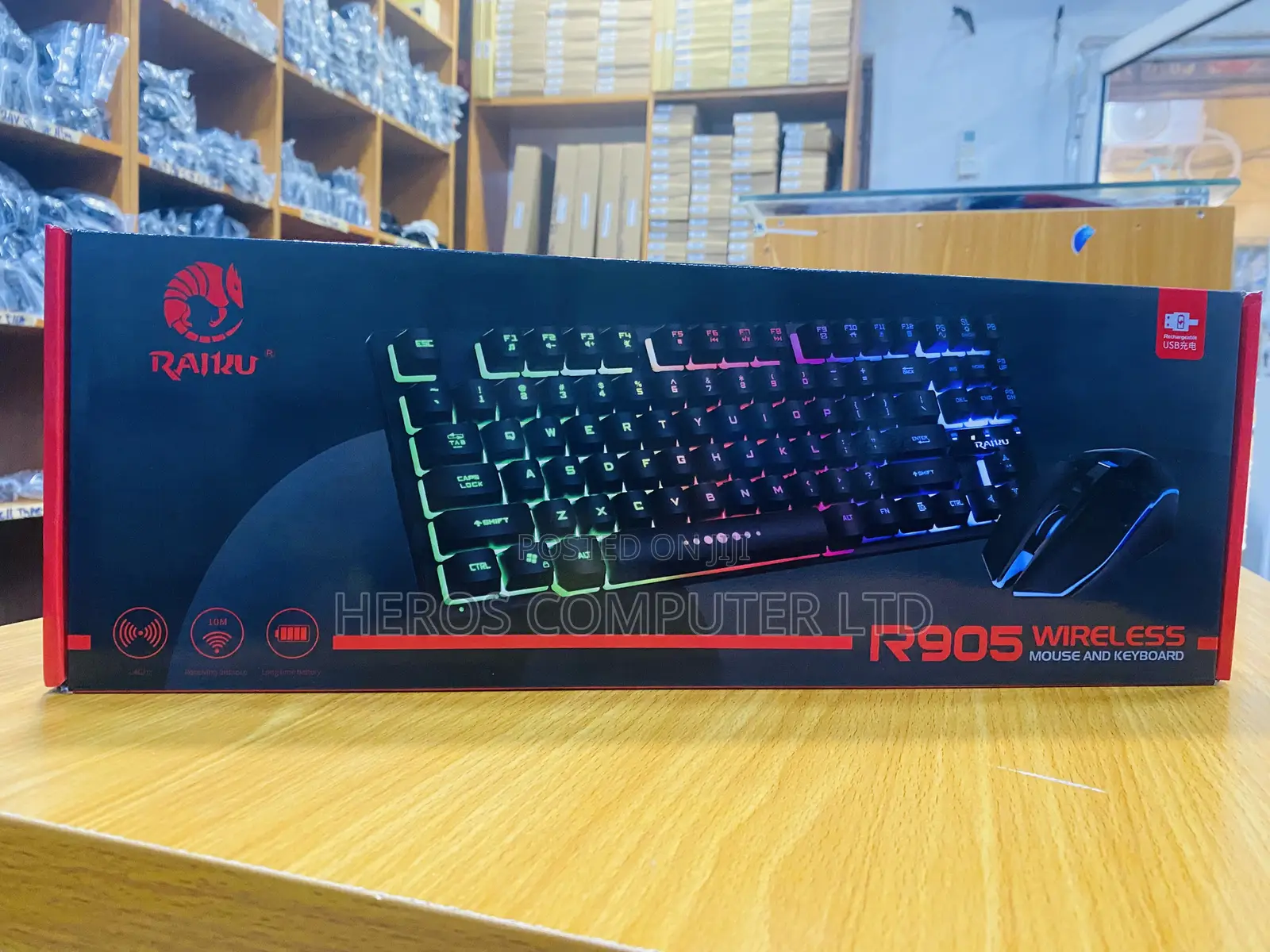 Rechargeable Wireless Gaming Keyboard R905