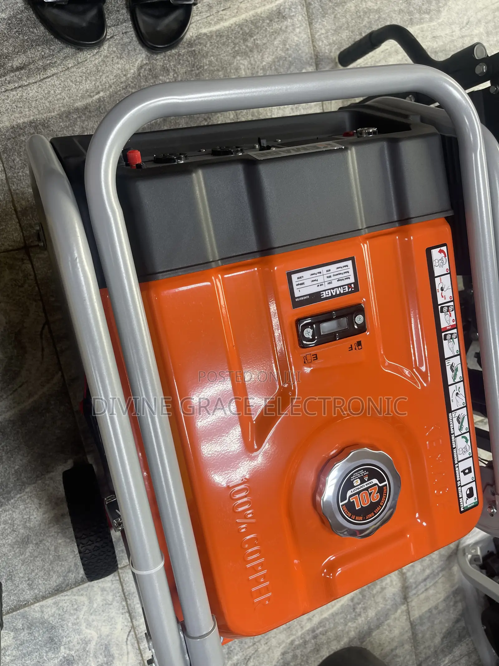 4.5kva Petrol Kemage Generator/ Less Noise / Copper Coil