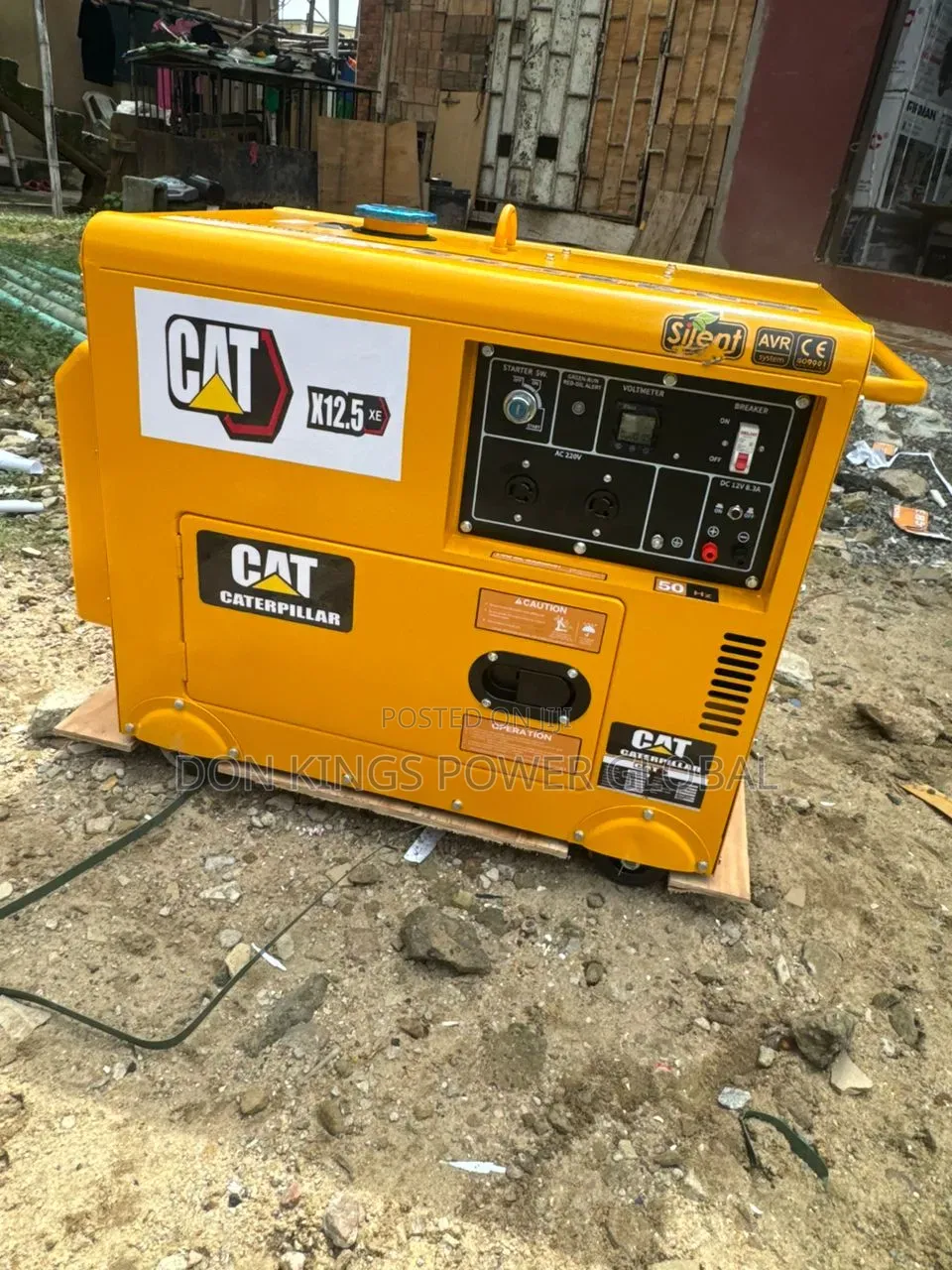 Cat 12.5kva Soundproof Diesel Generator – 100% Copper Coil