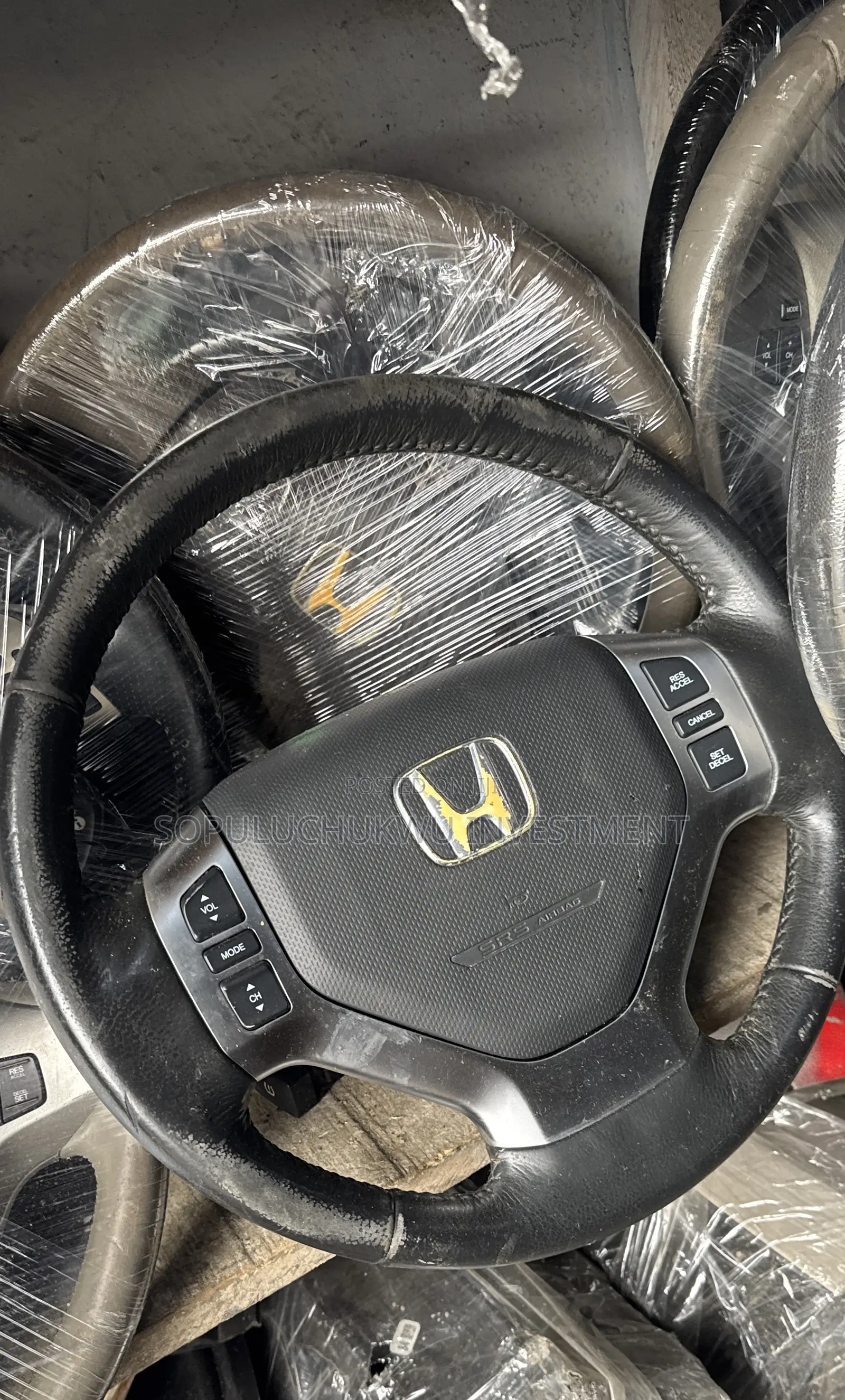 Steering Wheel Wheel and Airbag Honda Ridgeline 2008-2013