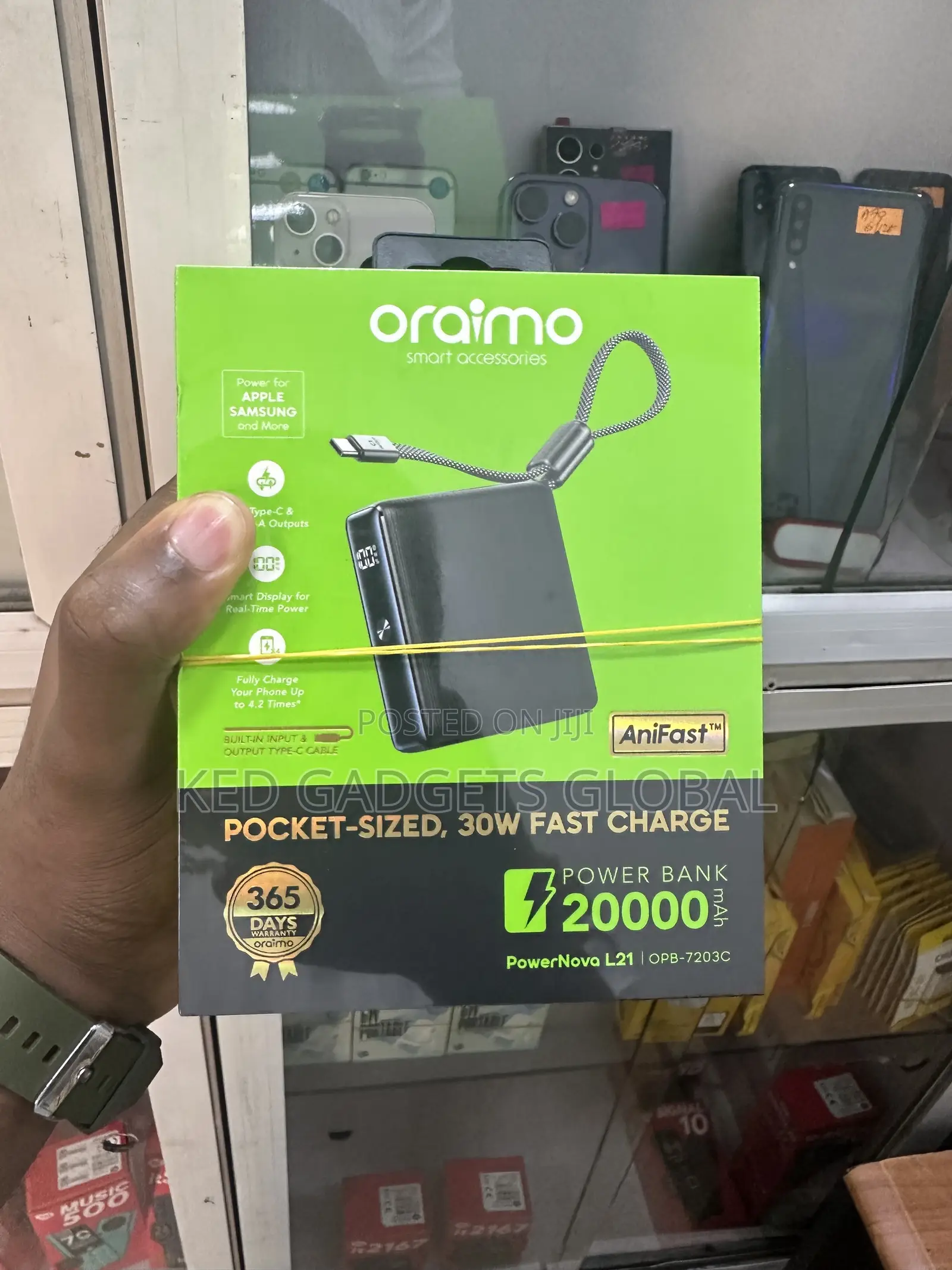 Oriamo 20,000mah Power Bank