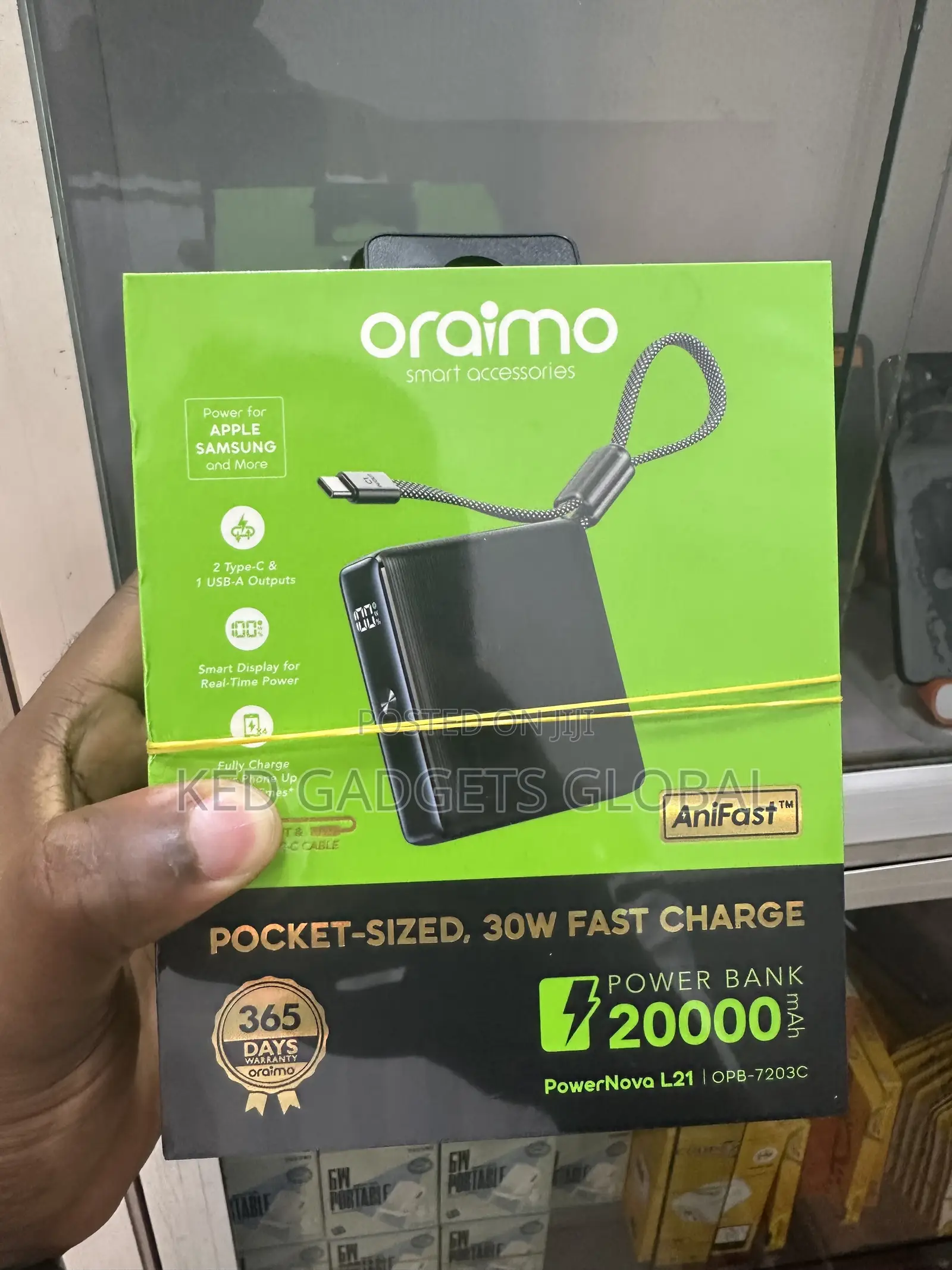 Oriamo 20,000mah Power Bank