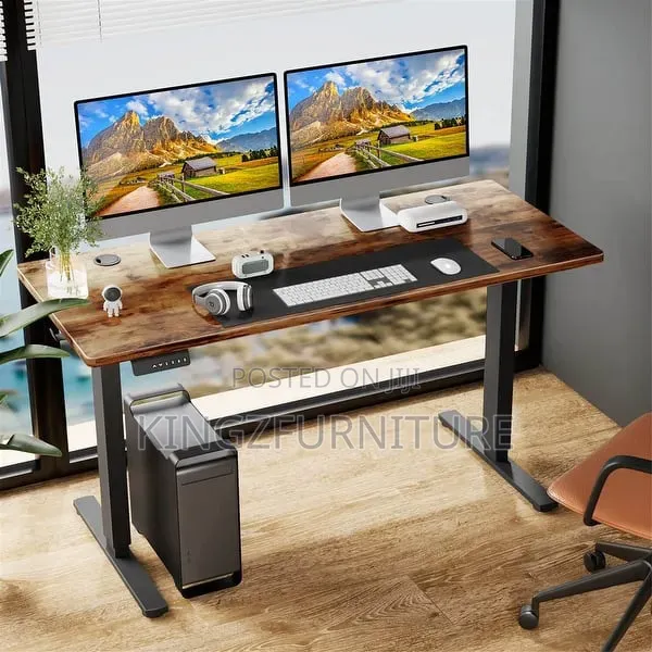 The Walnut Reserve Electric Desk 1.6 MTR