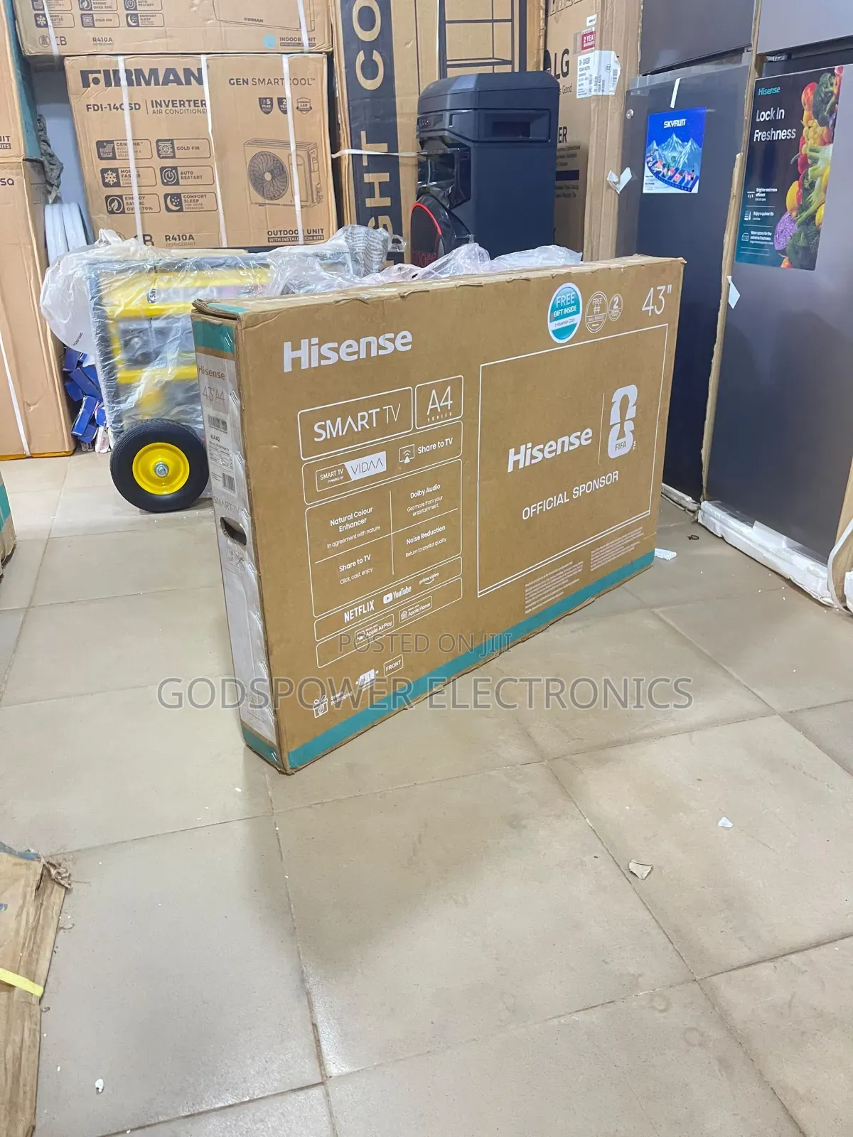 Original 43 Inches Hisense Smart Tv With Bluetooth
