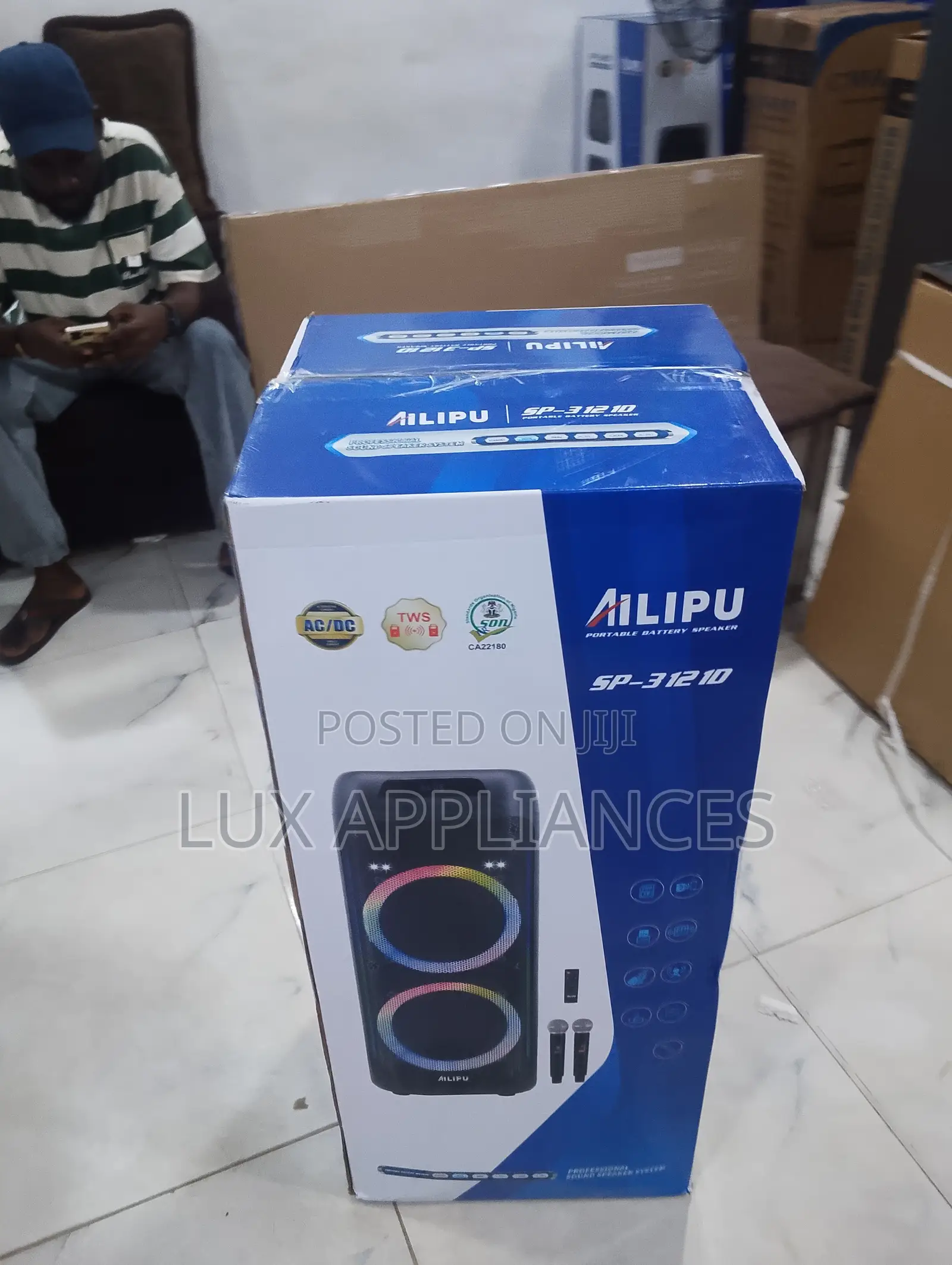 Ailipu Rechargeable Speaker With Wireless Mics