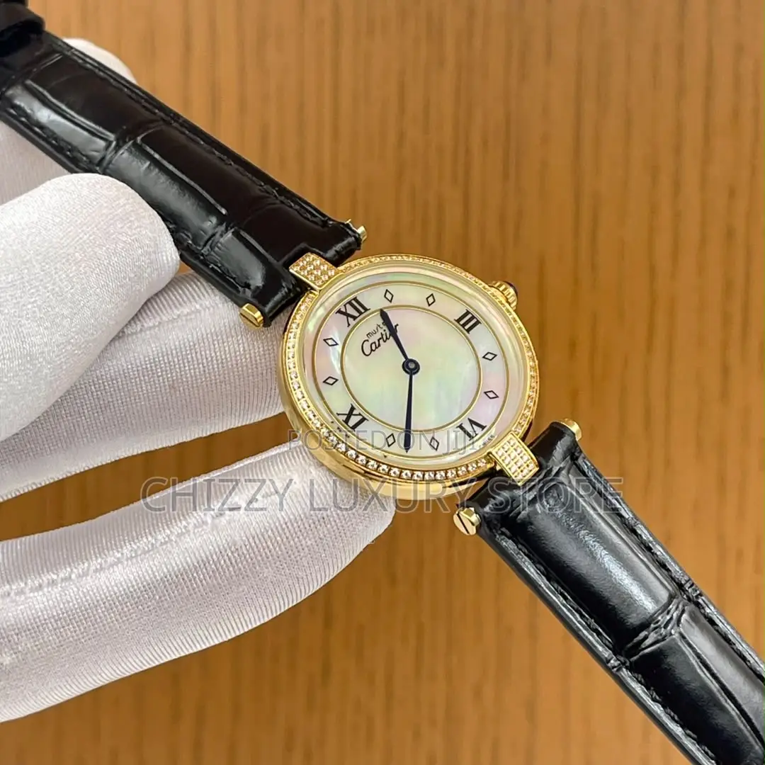 Cartier Quality Luxury Ladies Genuine Leather Wristwatch
