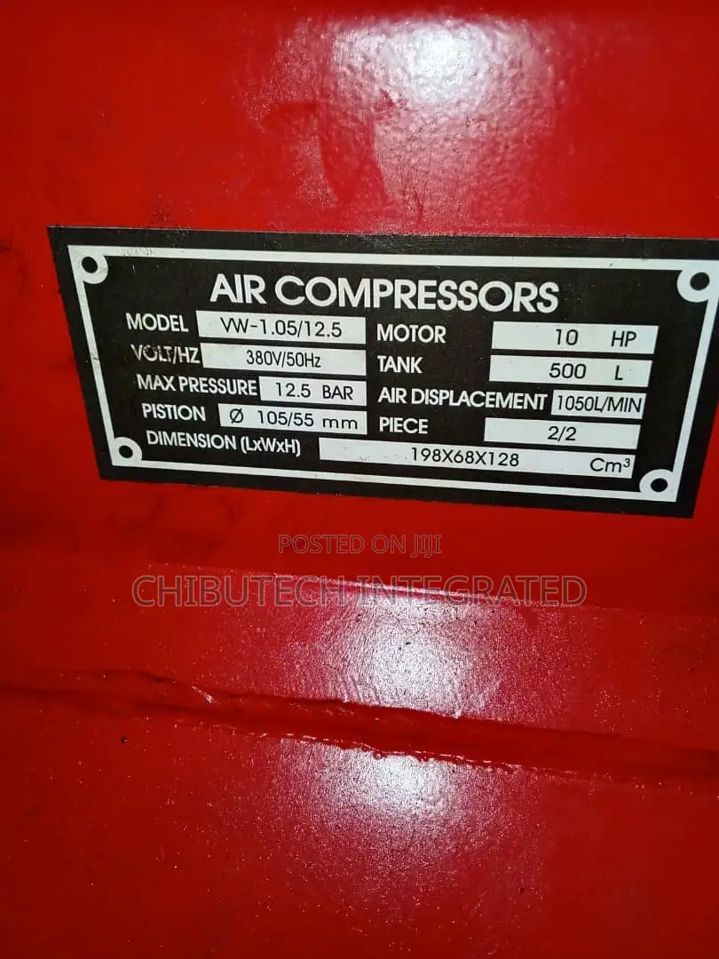 Power Flex Brand Air Compressor With a 500-Liter Tank Capacity.
