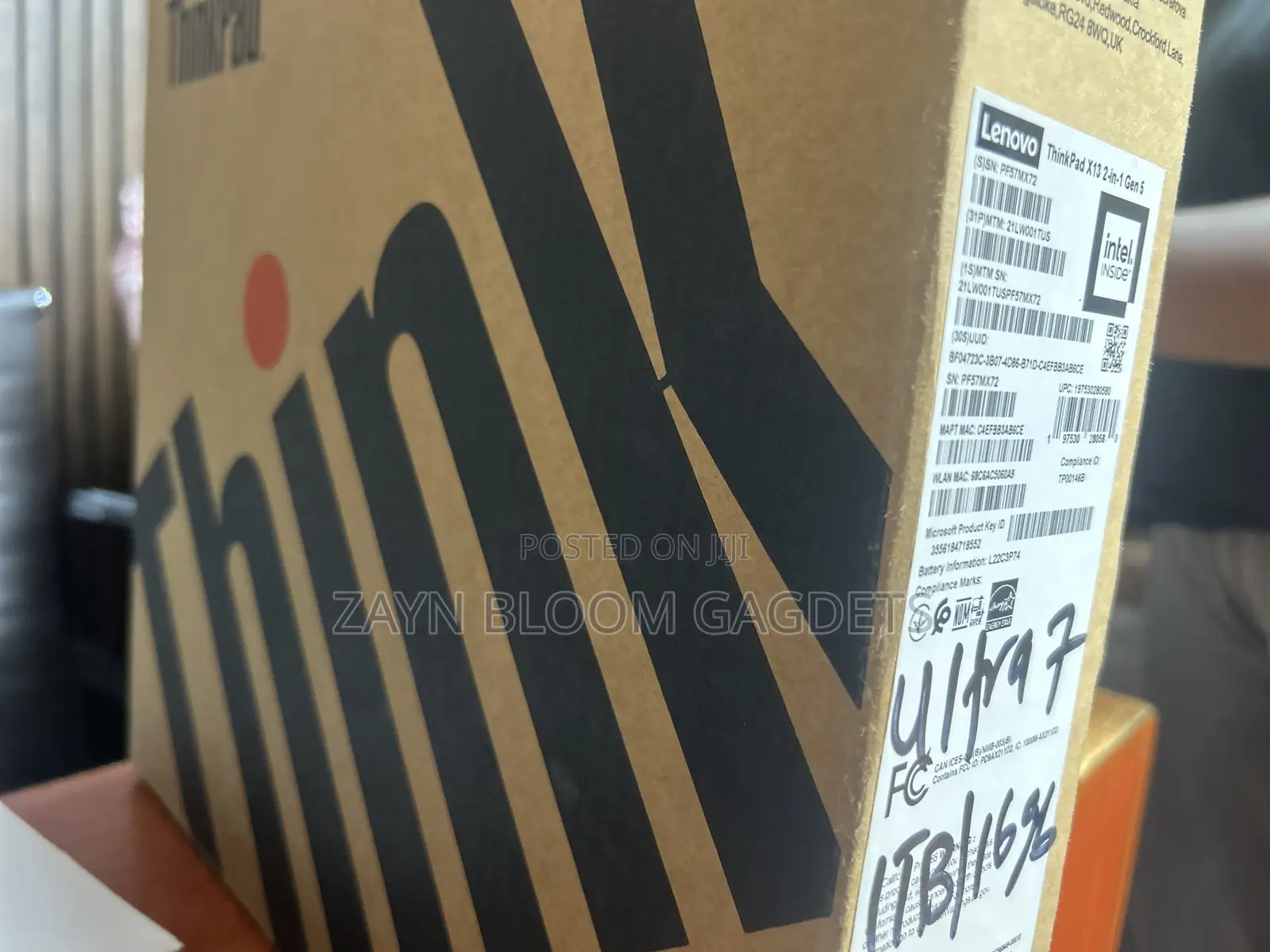 New Laptop Lenovo ThinkPad X130e 16GB Intel Core Ultra 7 SSD 1T