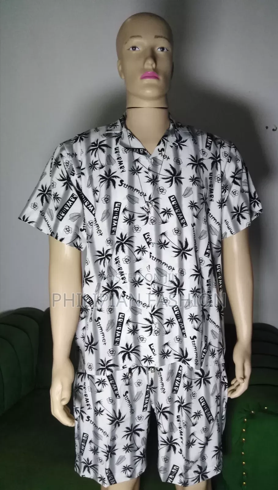 Unisex Vintage Beach Wear 2piece