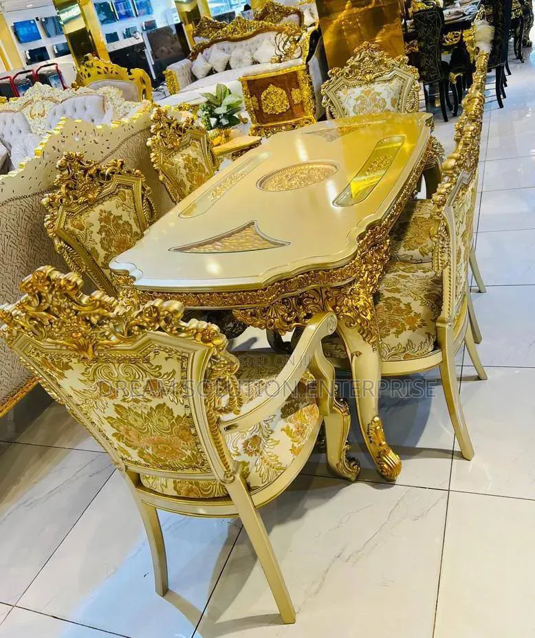 Quality Imported Royal Dining Table With Six Chairs