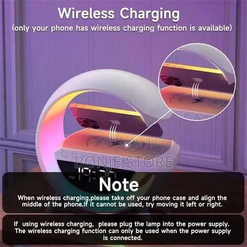 G Shape Wireless Rechargeable Bluetooth Speaker With RGB Light