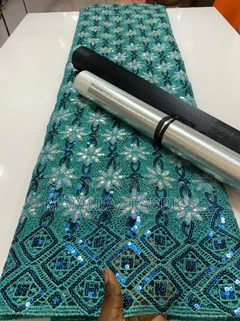 Floral Sequin Lace Fabric –Cord Lace | Available in Different Colors