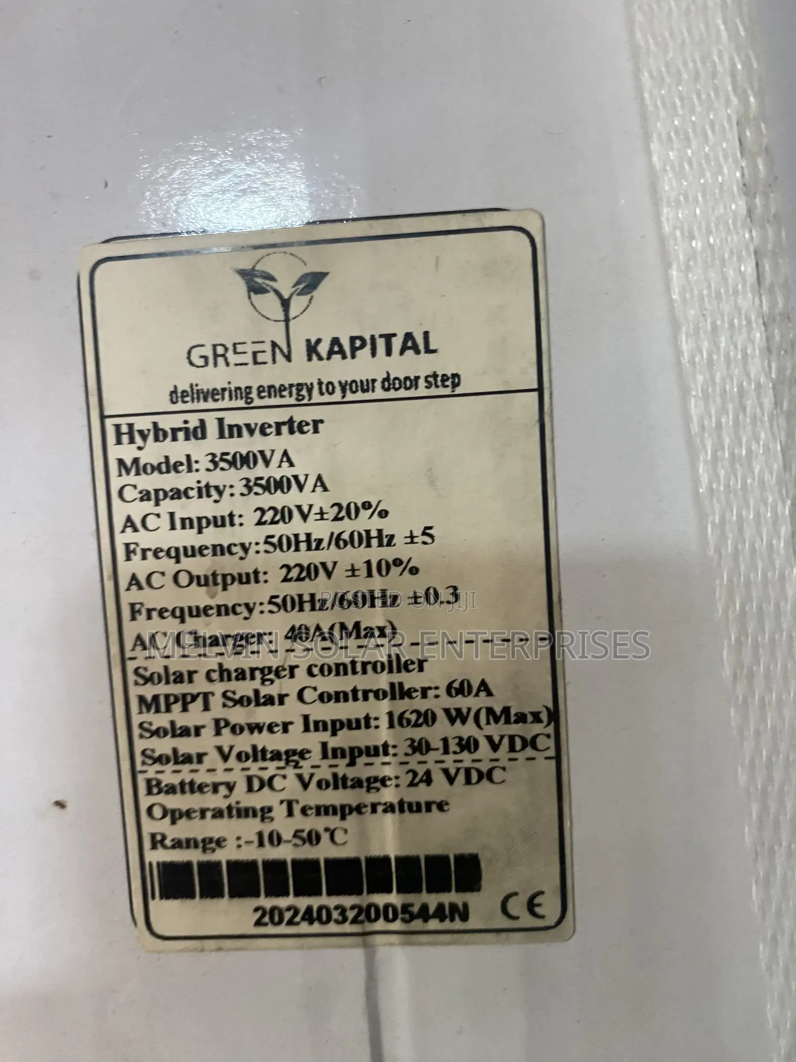 Green Kapital Hybrid Solar Pure Sine Wave Inverter Available Now