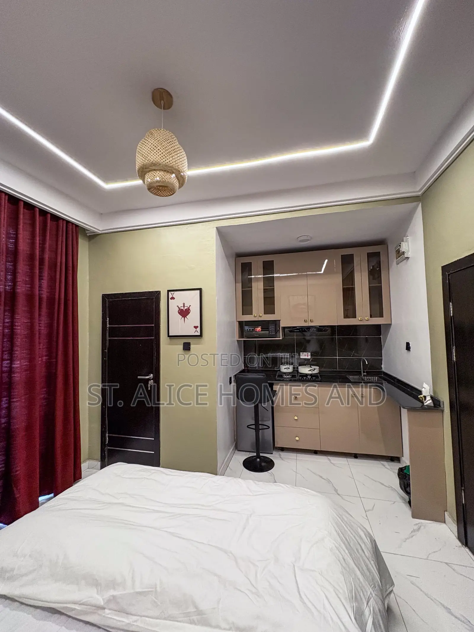 1 Bedroom Studio Apartment In Idi-araba, Lawanson, Surulere, Lagos