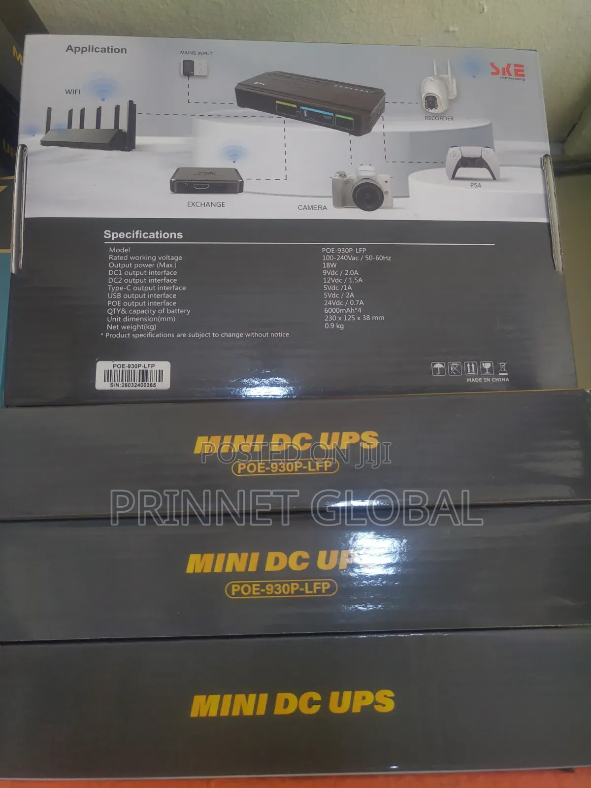 Ske Mini Dc Ups 24000mah Poe-930p-LFP