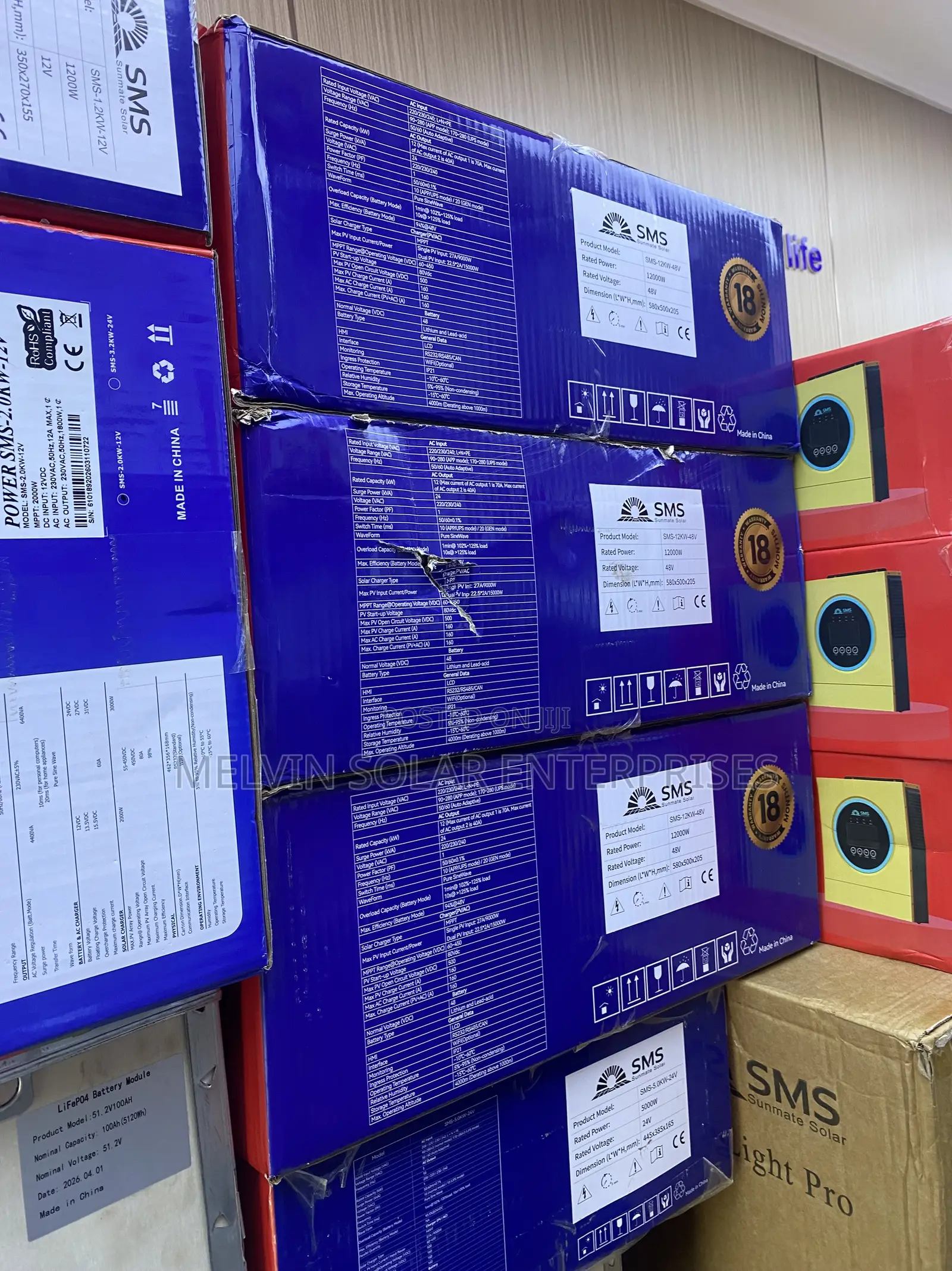 12kw 48v S.M.S Solar Hybrid Pure Sine Wave Inverter Available Now