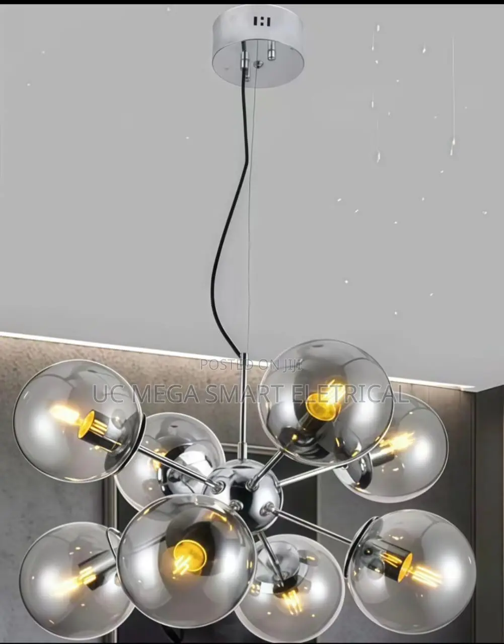 Nordic Glass Chandelier for Dining Room Kitchen Living Room Bedroom