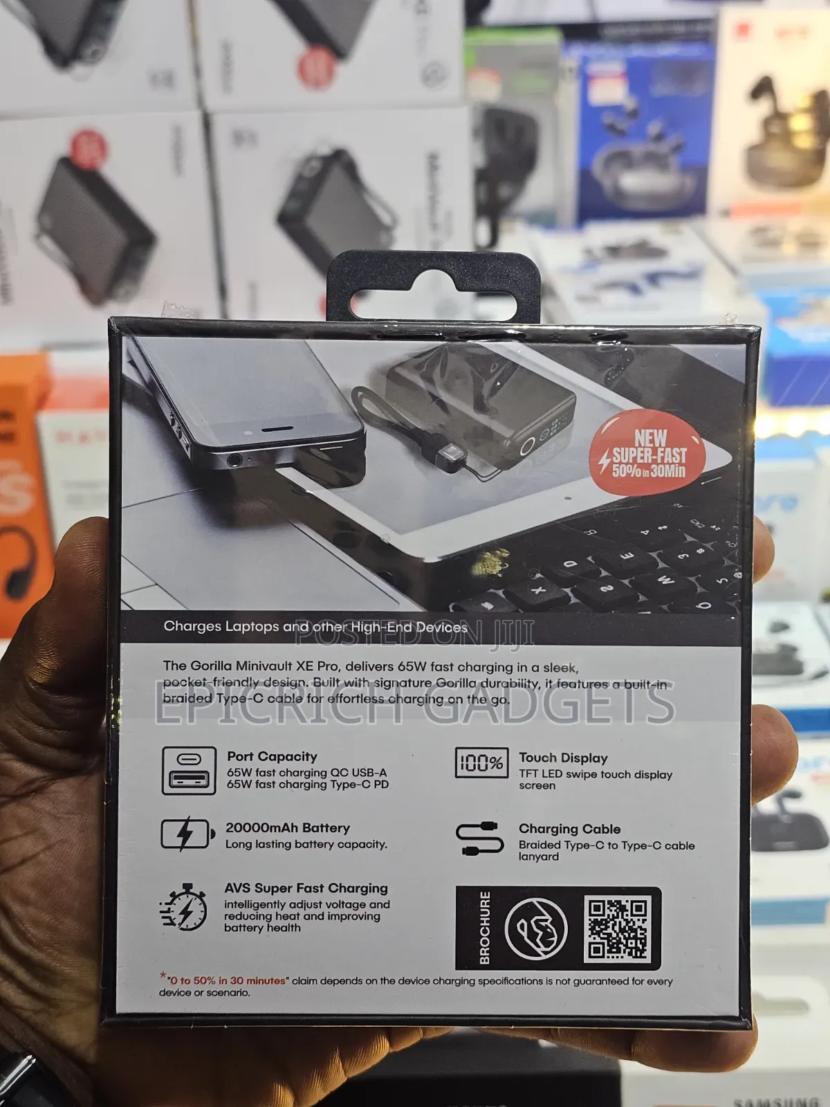 Digifon 20,000mah 65w Laptop, Tablet and Phone Portable Powerbank