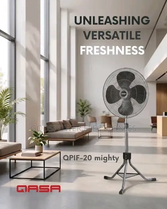 Qasa 20 Inch Industrial Standing Fan