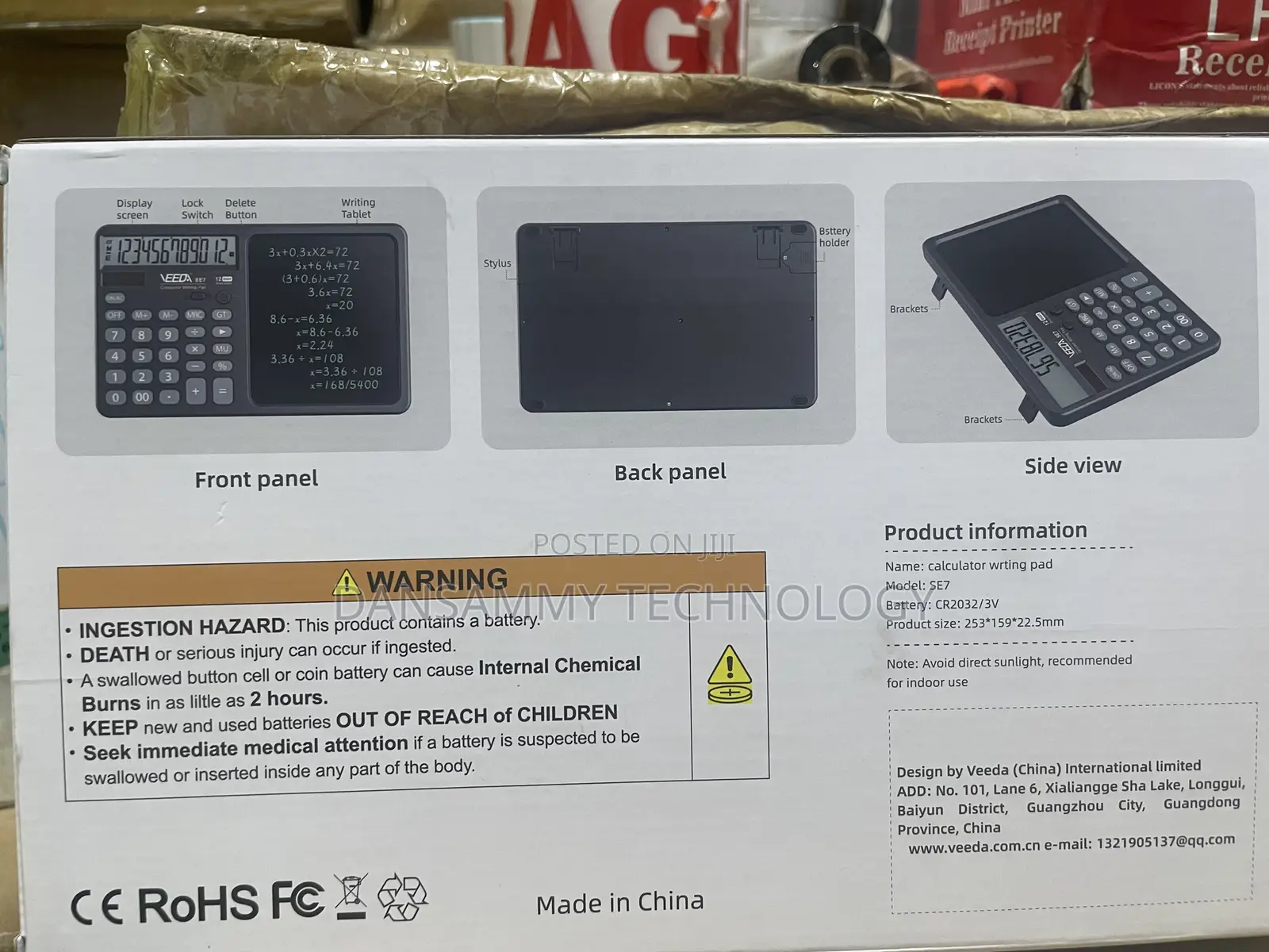 Calculator Writting Pad