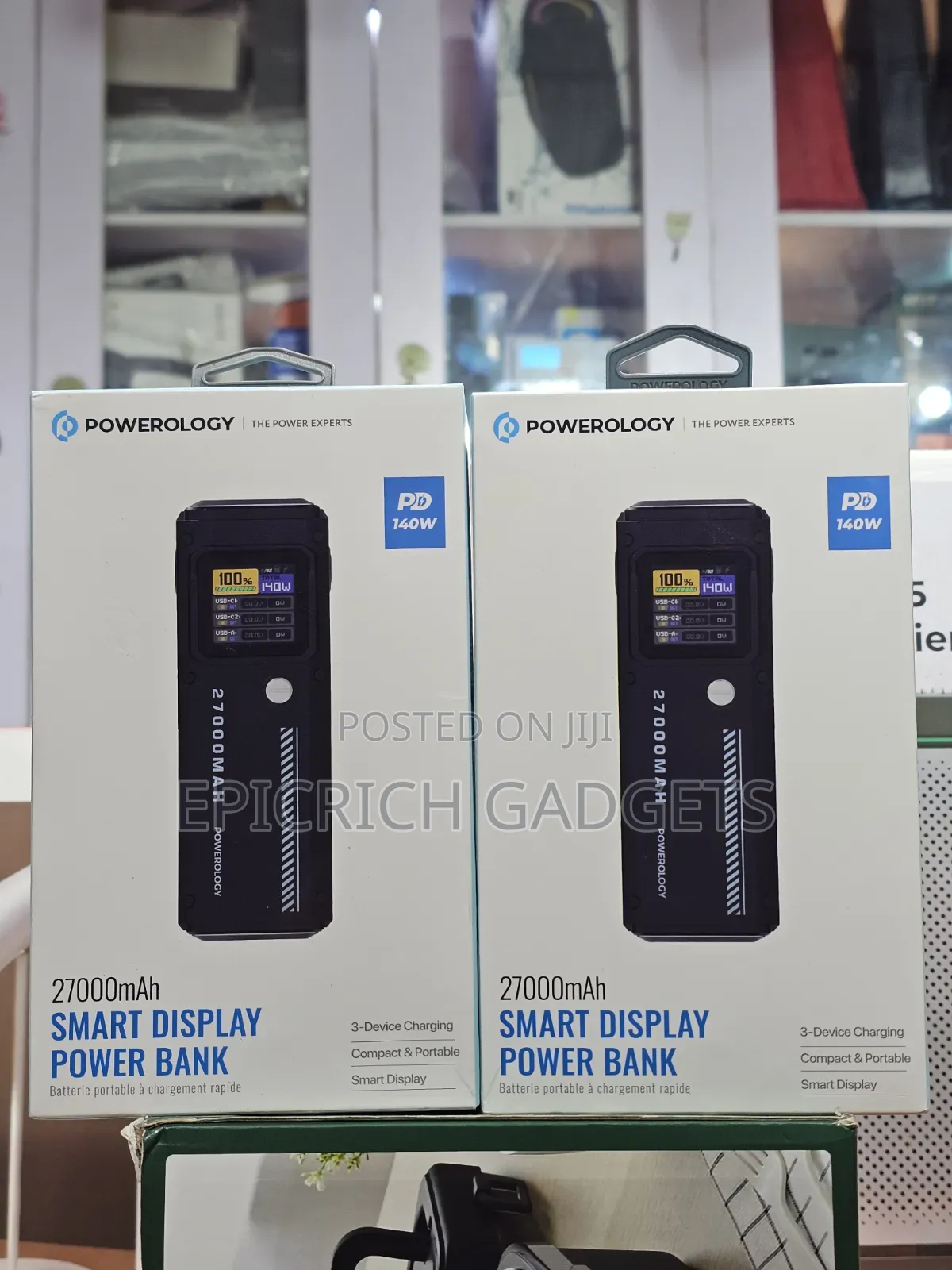 Powerology 27,000 Pd140w Laptop, Tablet, Phone Powerbank